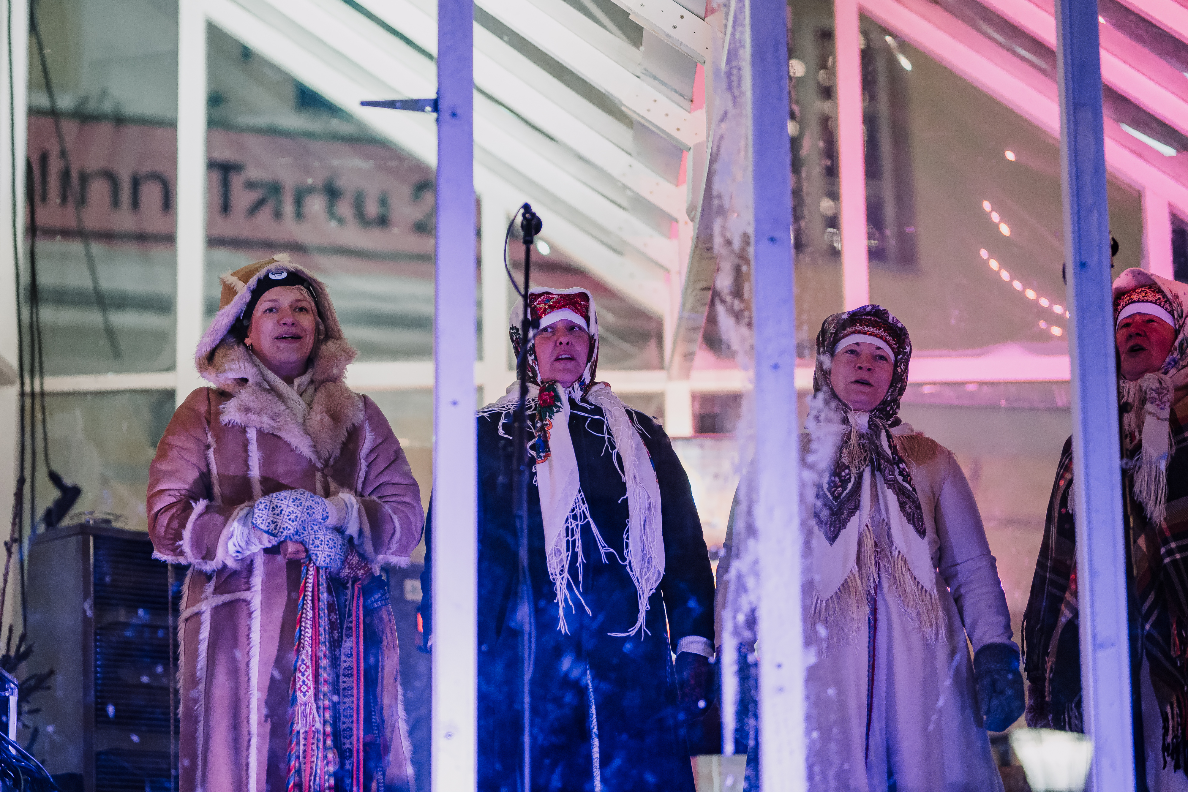 Seto leelo choir at the Tartu Christmas Village