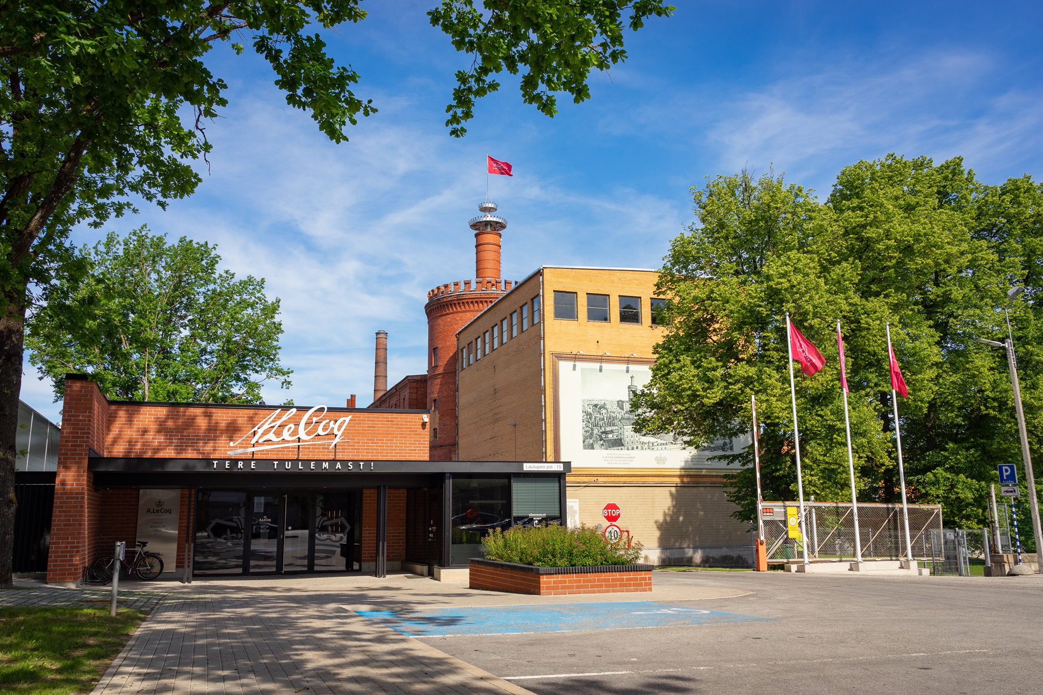 A. Le Coq gift shop and museum entrance