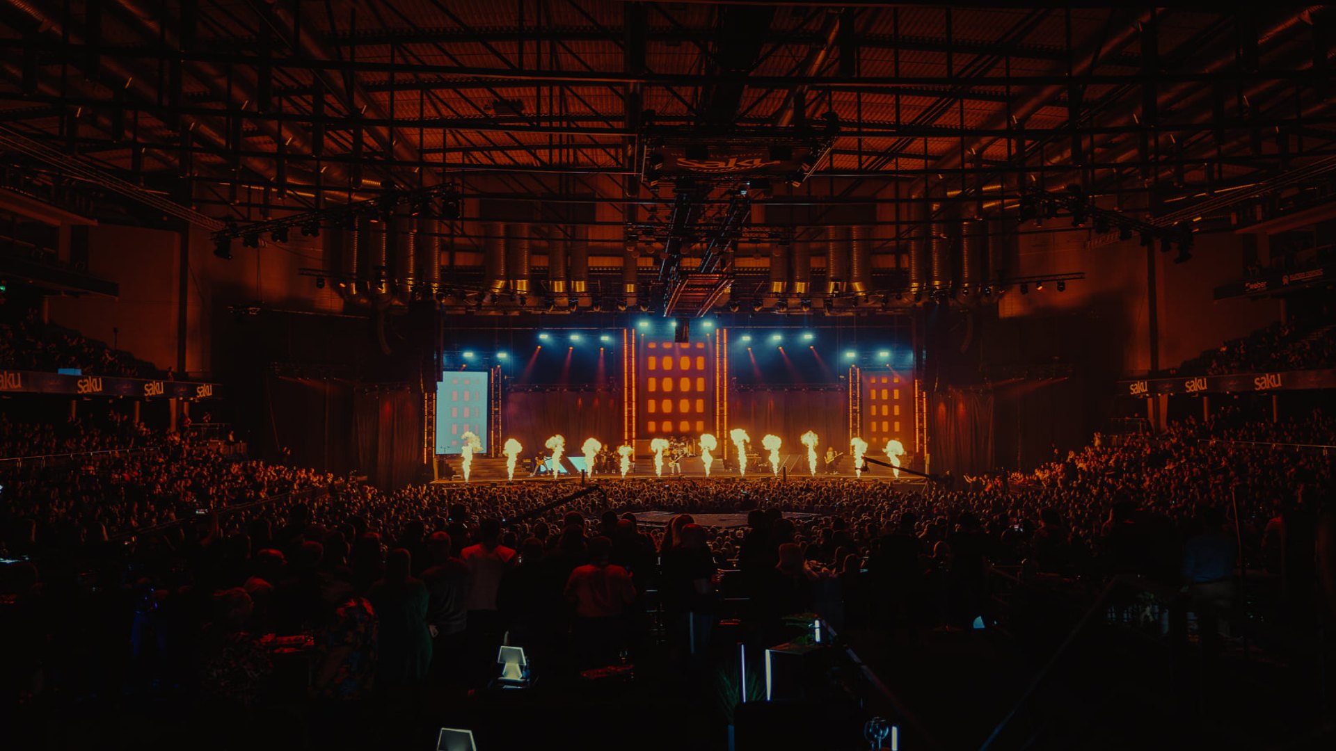 Unibet Arena indoor view during concert