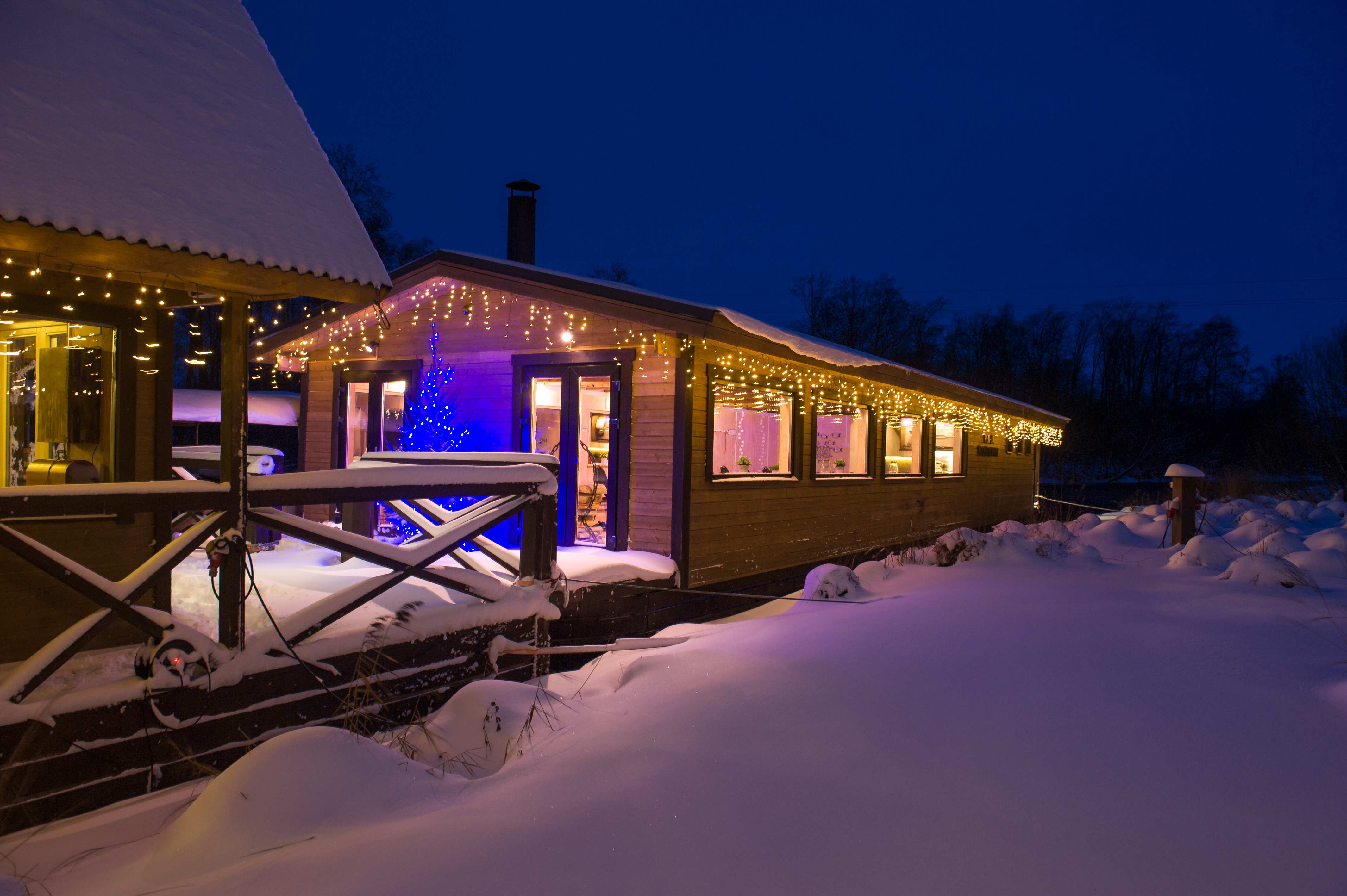 Parveküla's event raft during winter