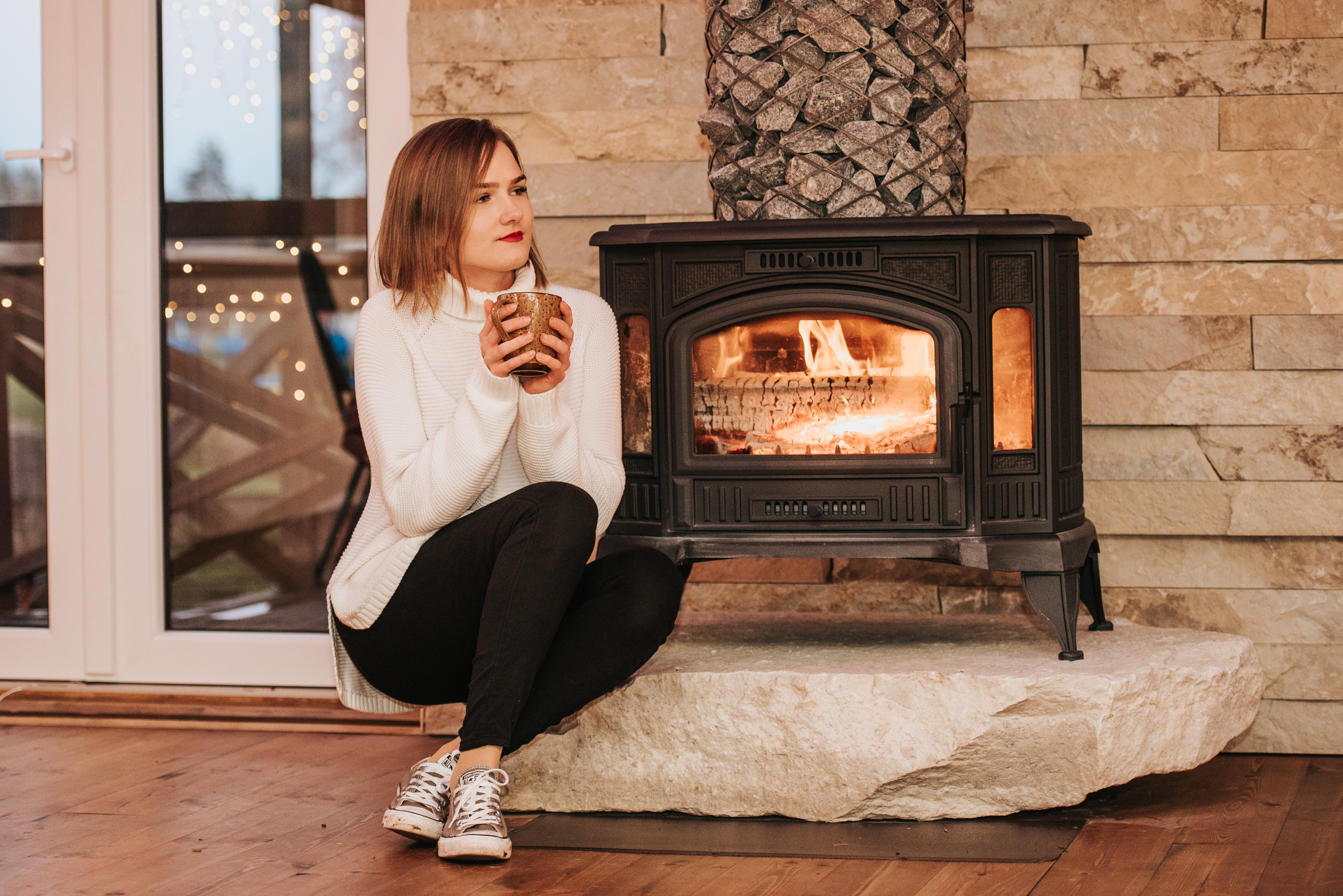 Parveküla's event raft fireplace