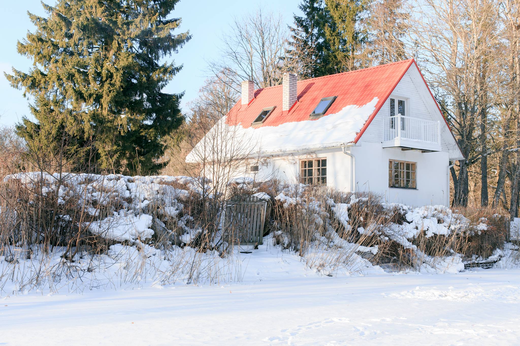 River Villa puhkemaja talvel