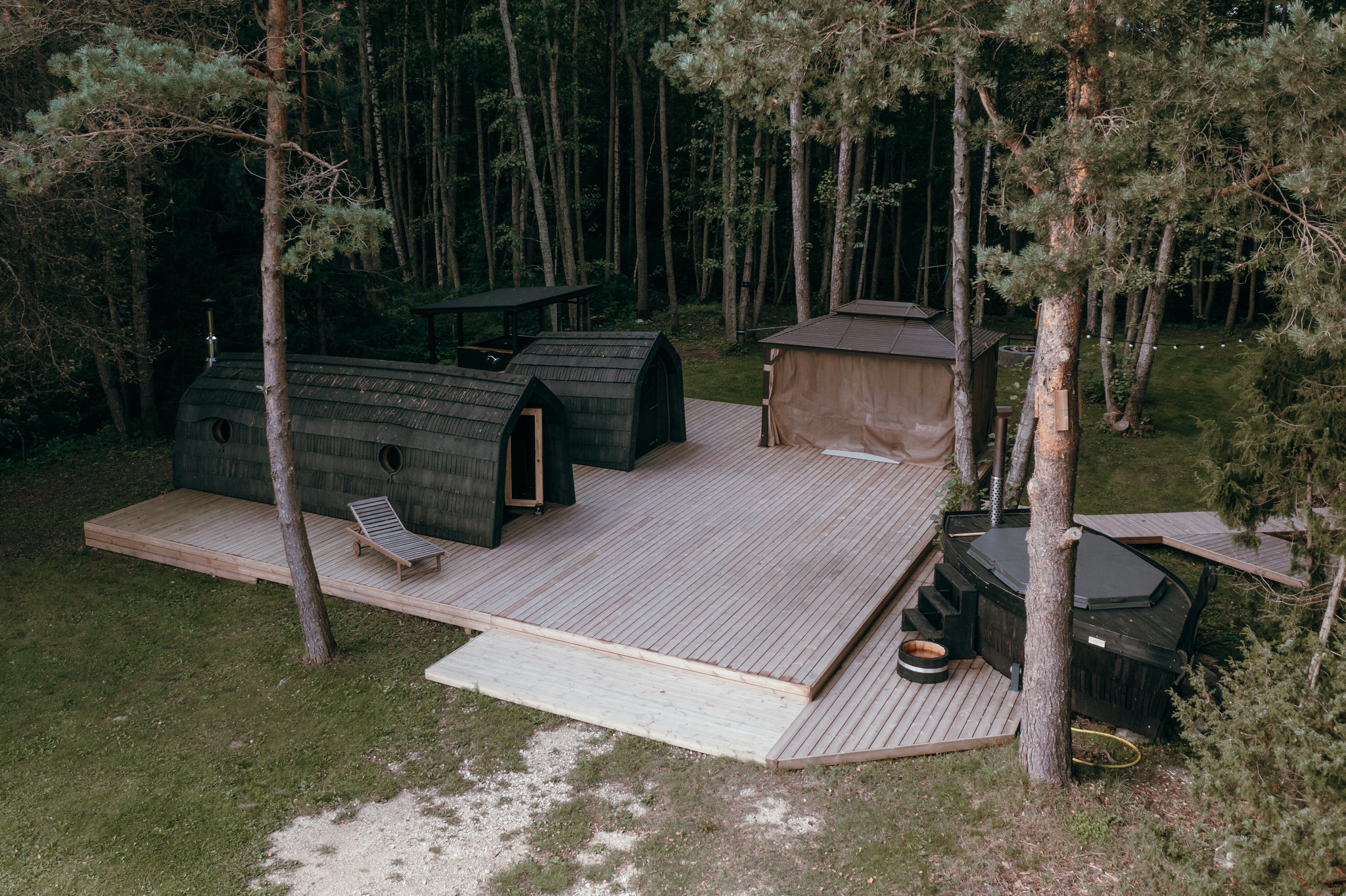 Sauna des Ferienhauses Hundi