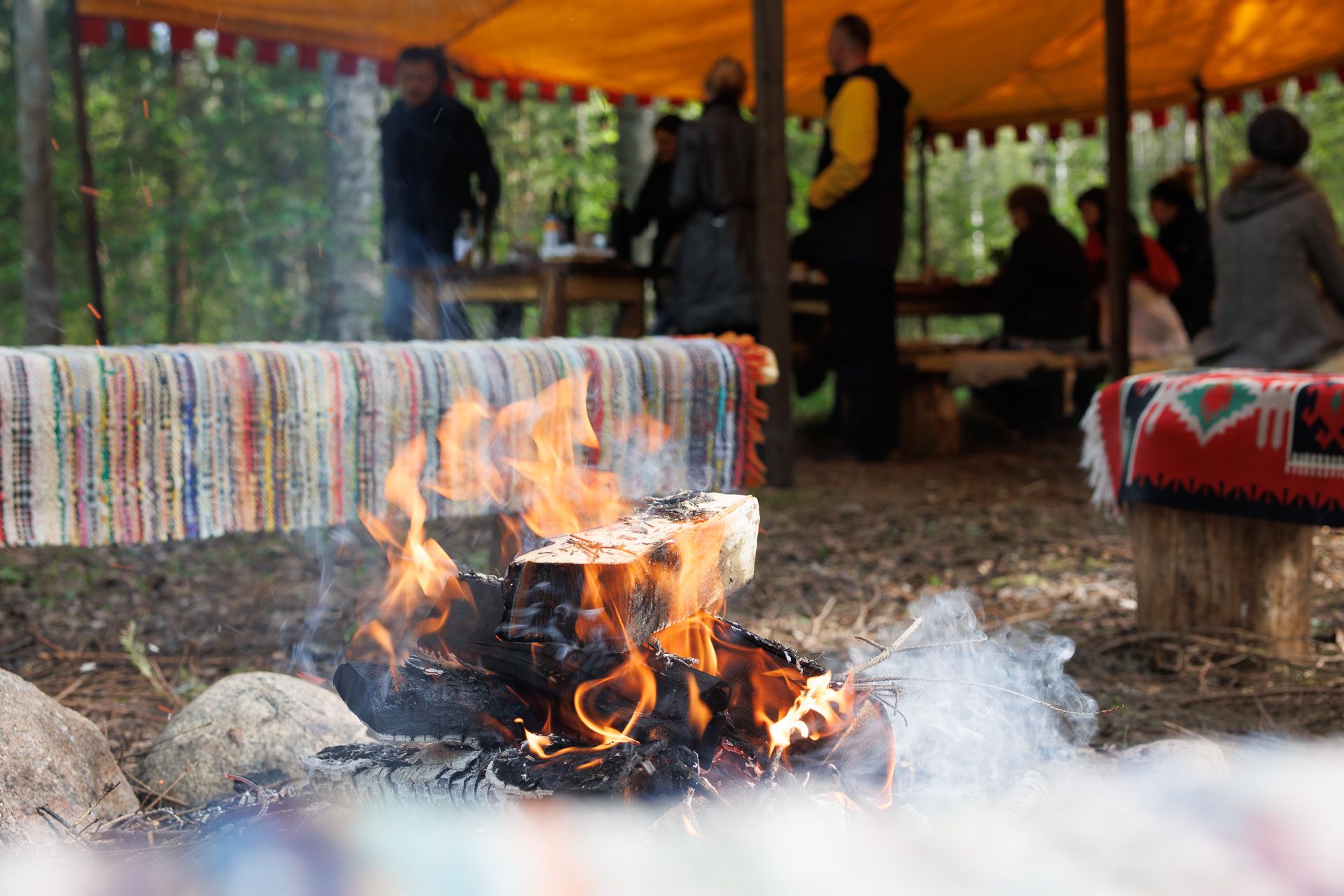 Forest Restaurant Nõmbra, bonfire