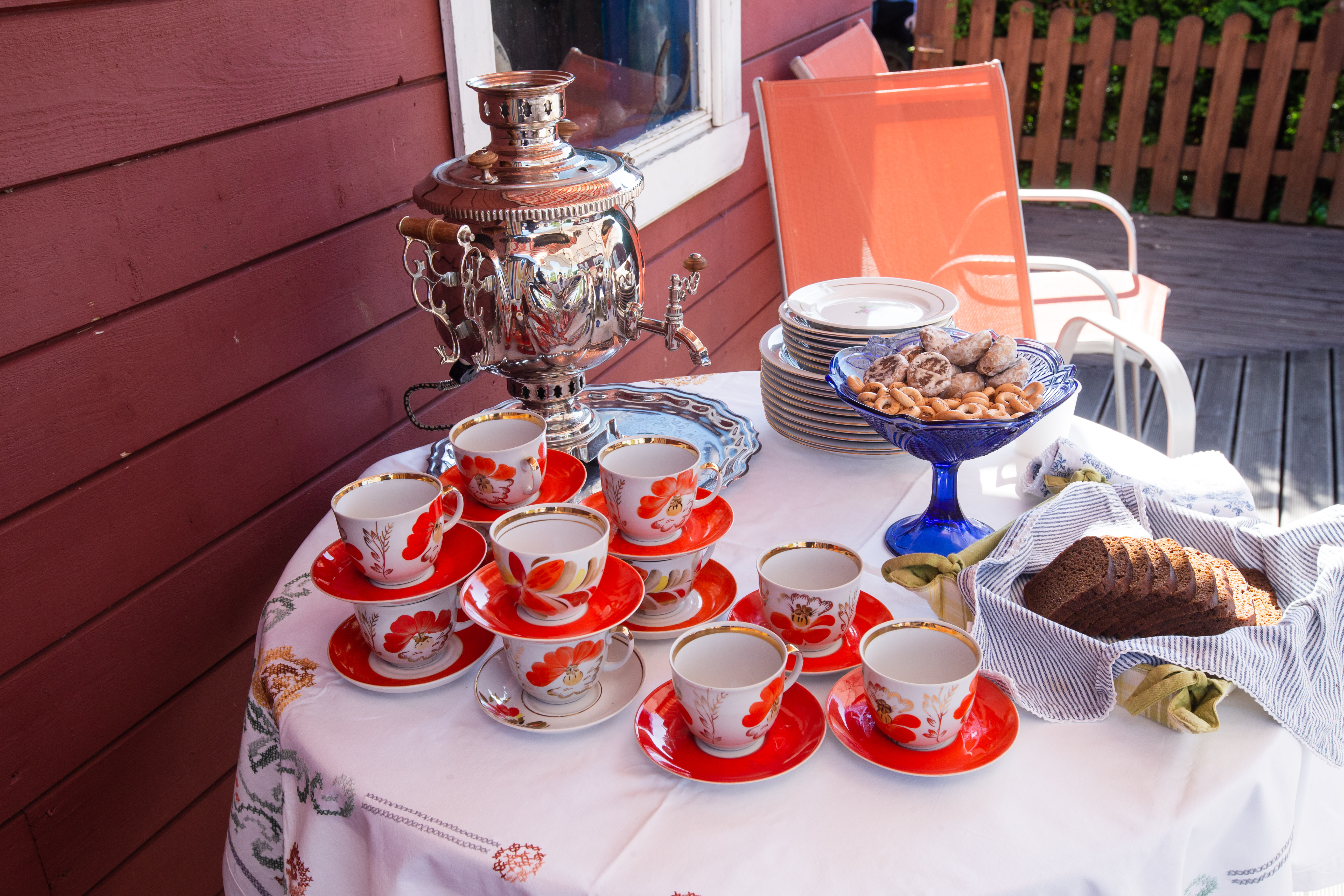 Piirissaare Old Believers Museum samovar tea