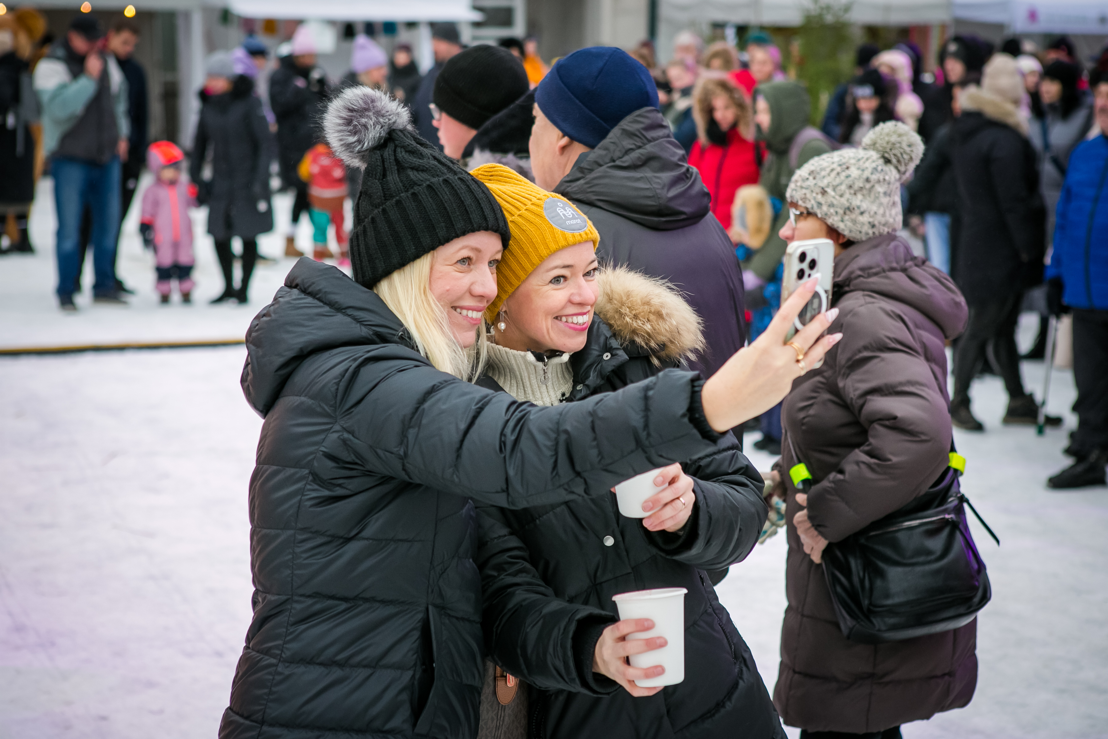 Cheerful visitors