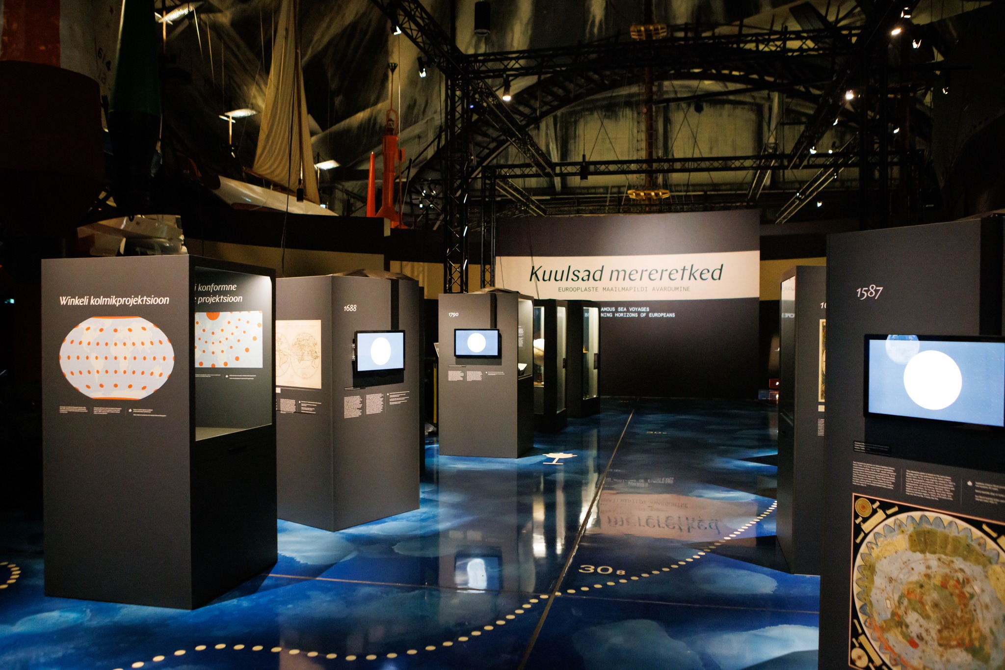 Suurempi näkymä näyttelyyn Viron merenmuseossa