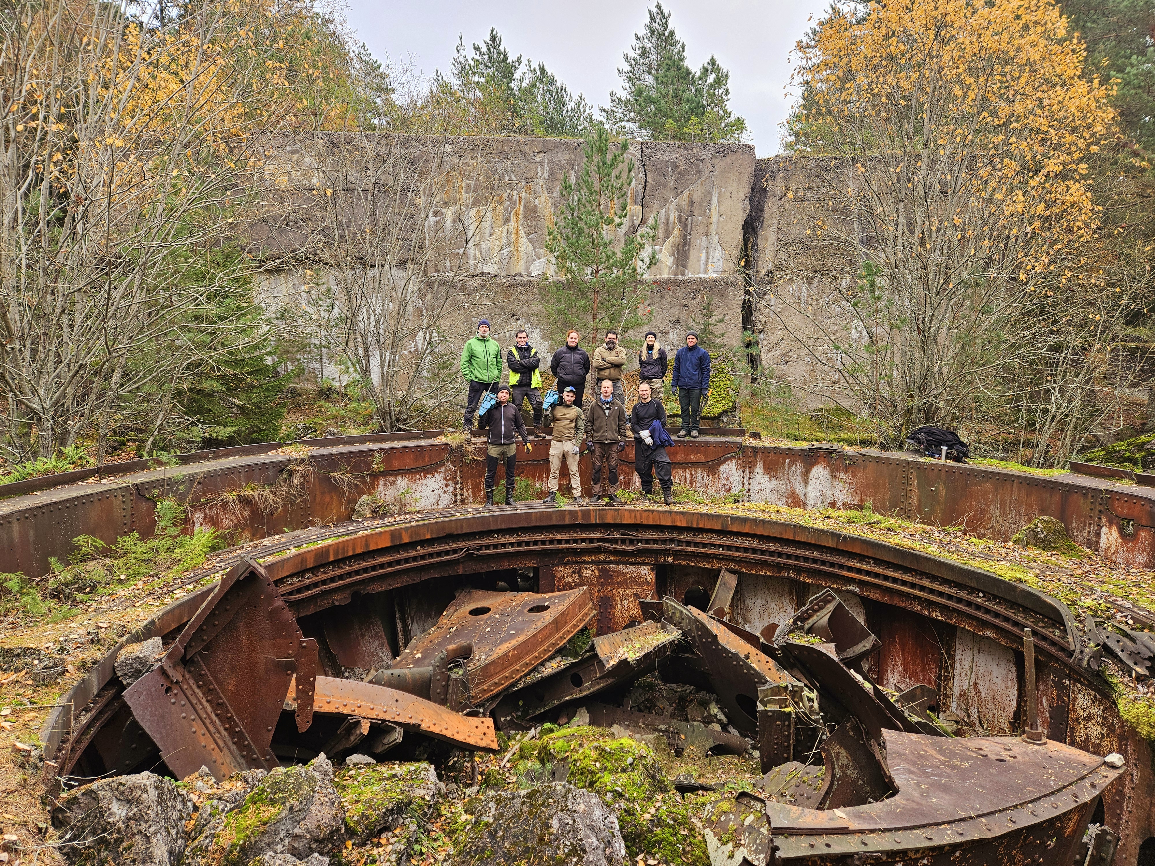 The ruins of Aegna Peter's Great Marine Fortress