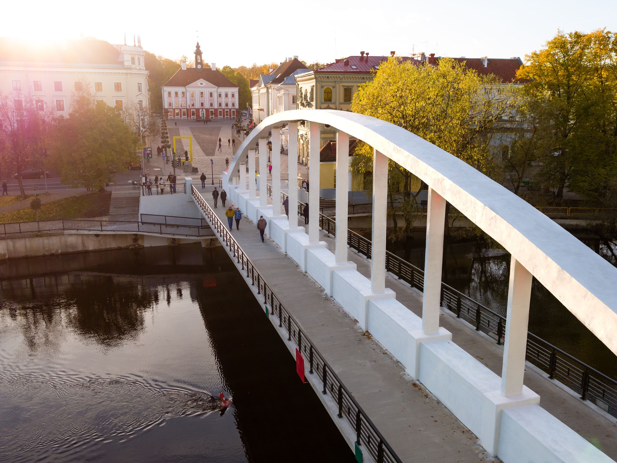 Tartu Town Hall Square and Arch Bridge