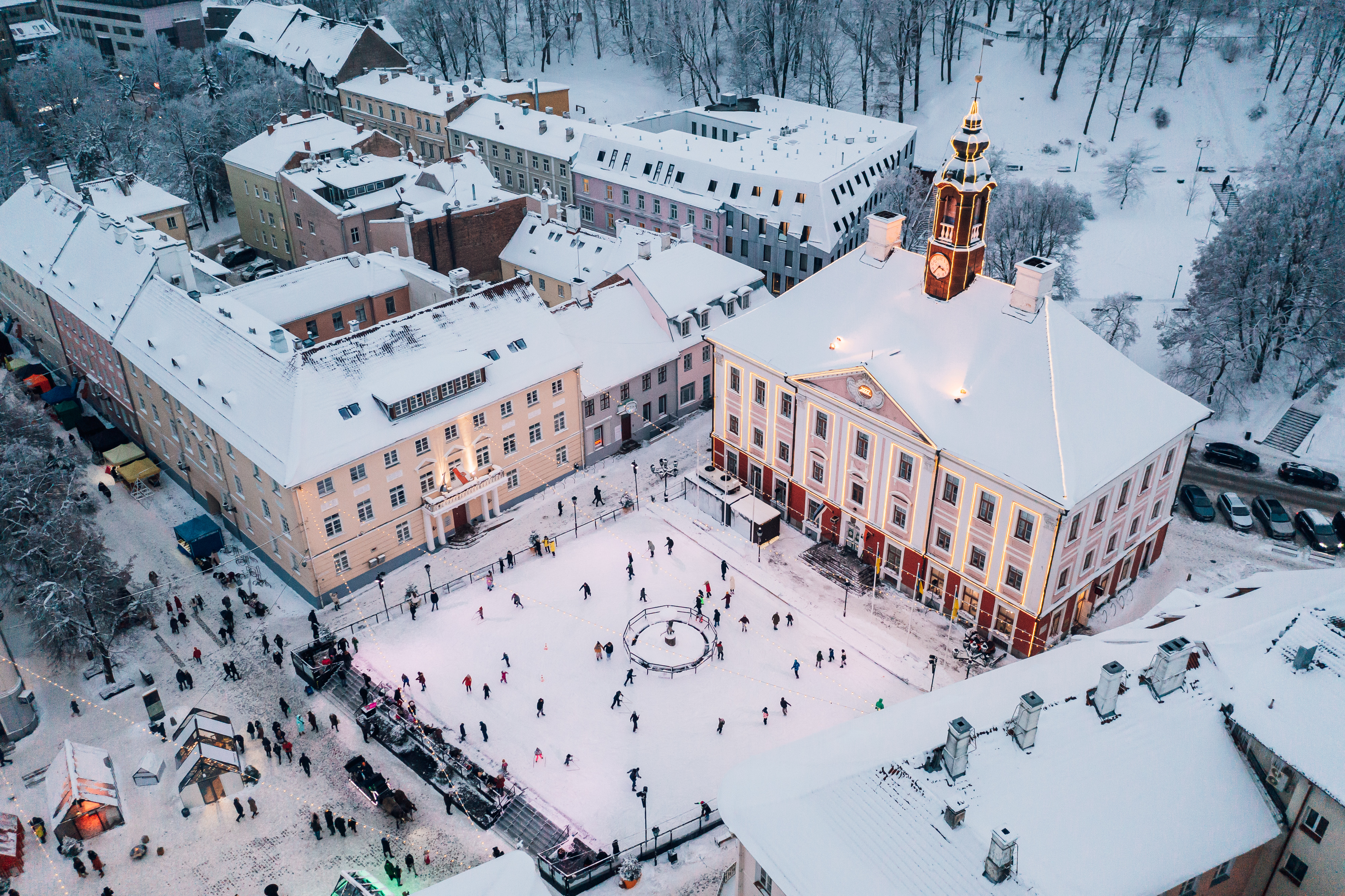 Christmas City in Tartu Town Hall Square