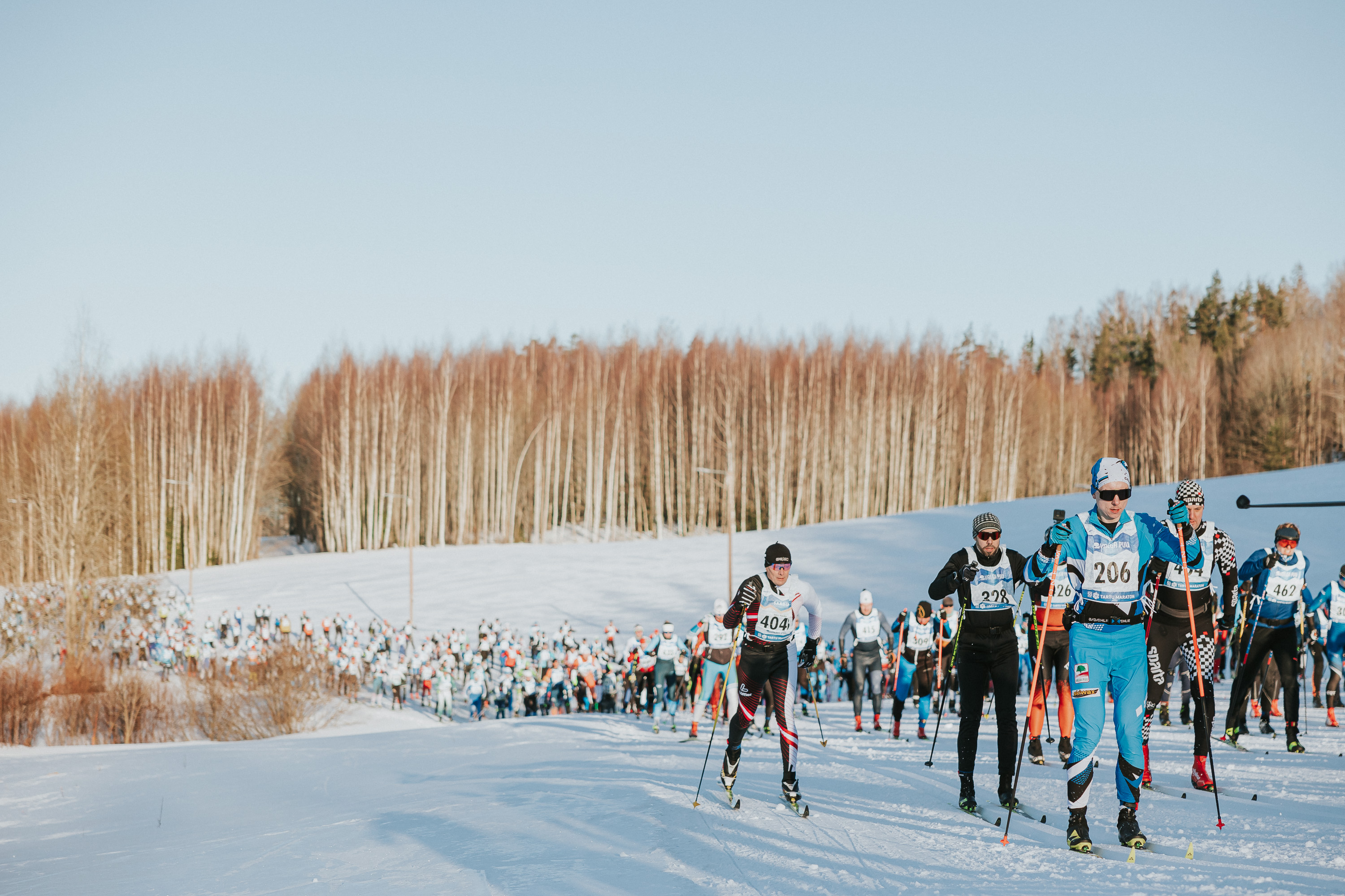 Tartu-Maraton in der südestnischen Hügellandschaft