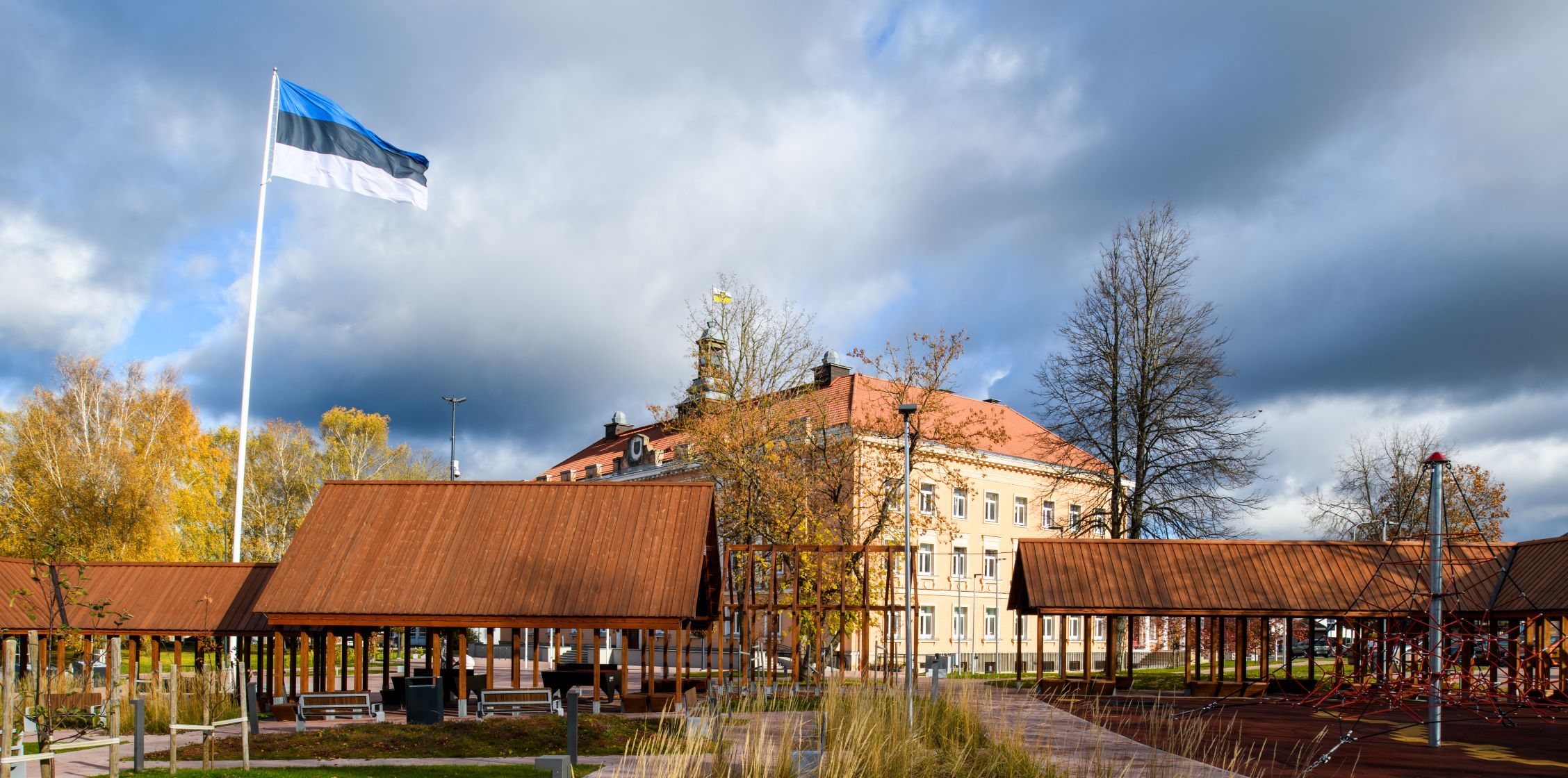 Estonian flagstaff in Otepää