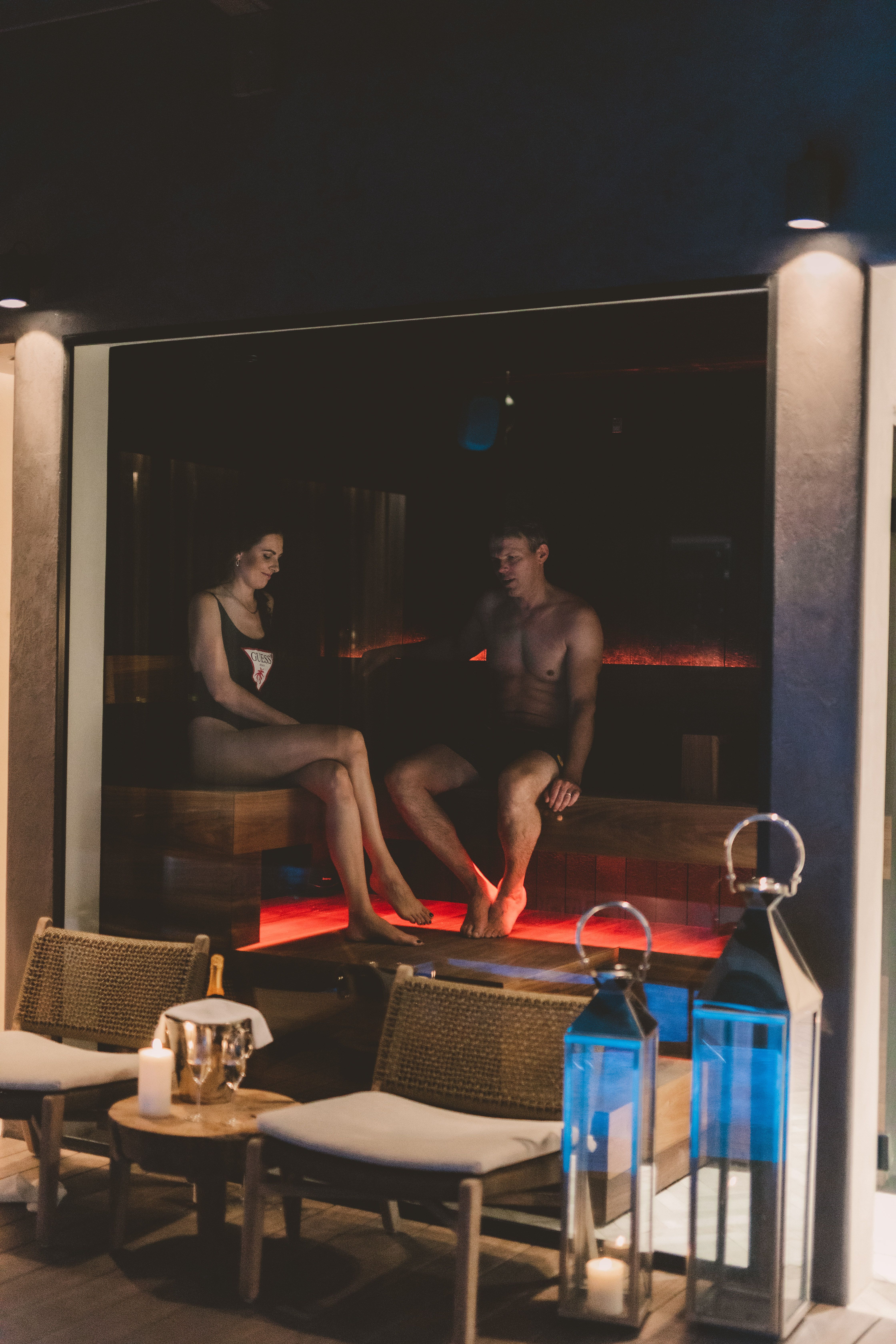 Frost Boutique Hotel relaxation area with saunas