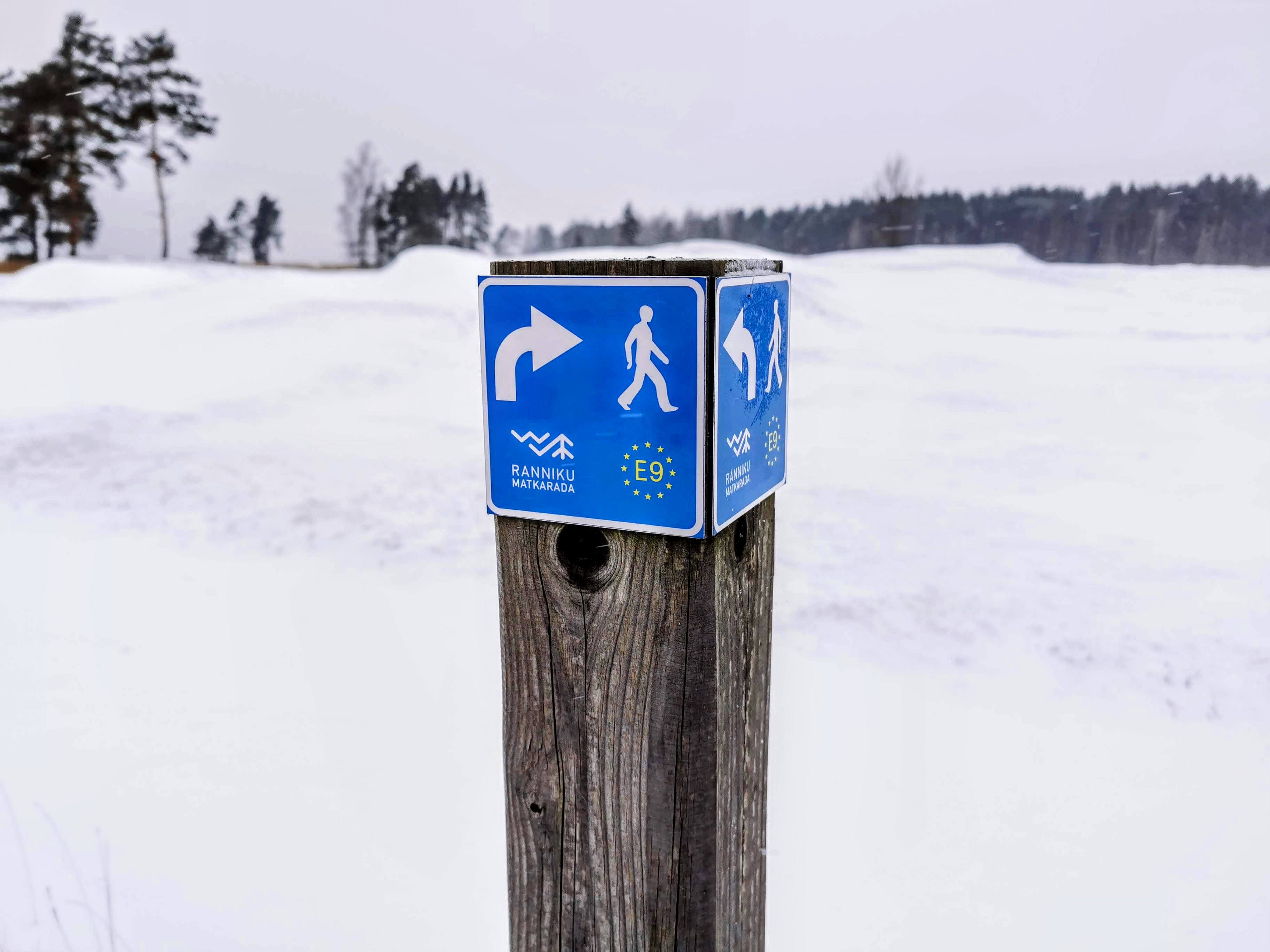 Winter auf dem Küstenwanderweg