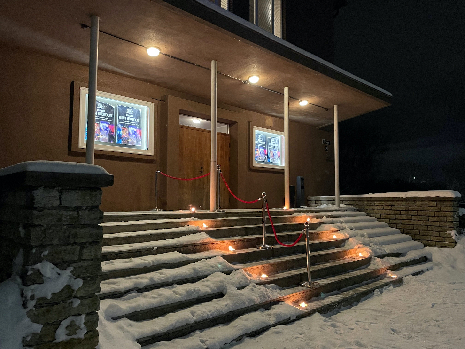 Haapsalu Fishermen's Clubhouse in winter