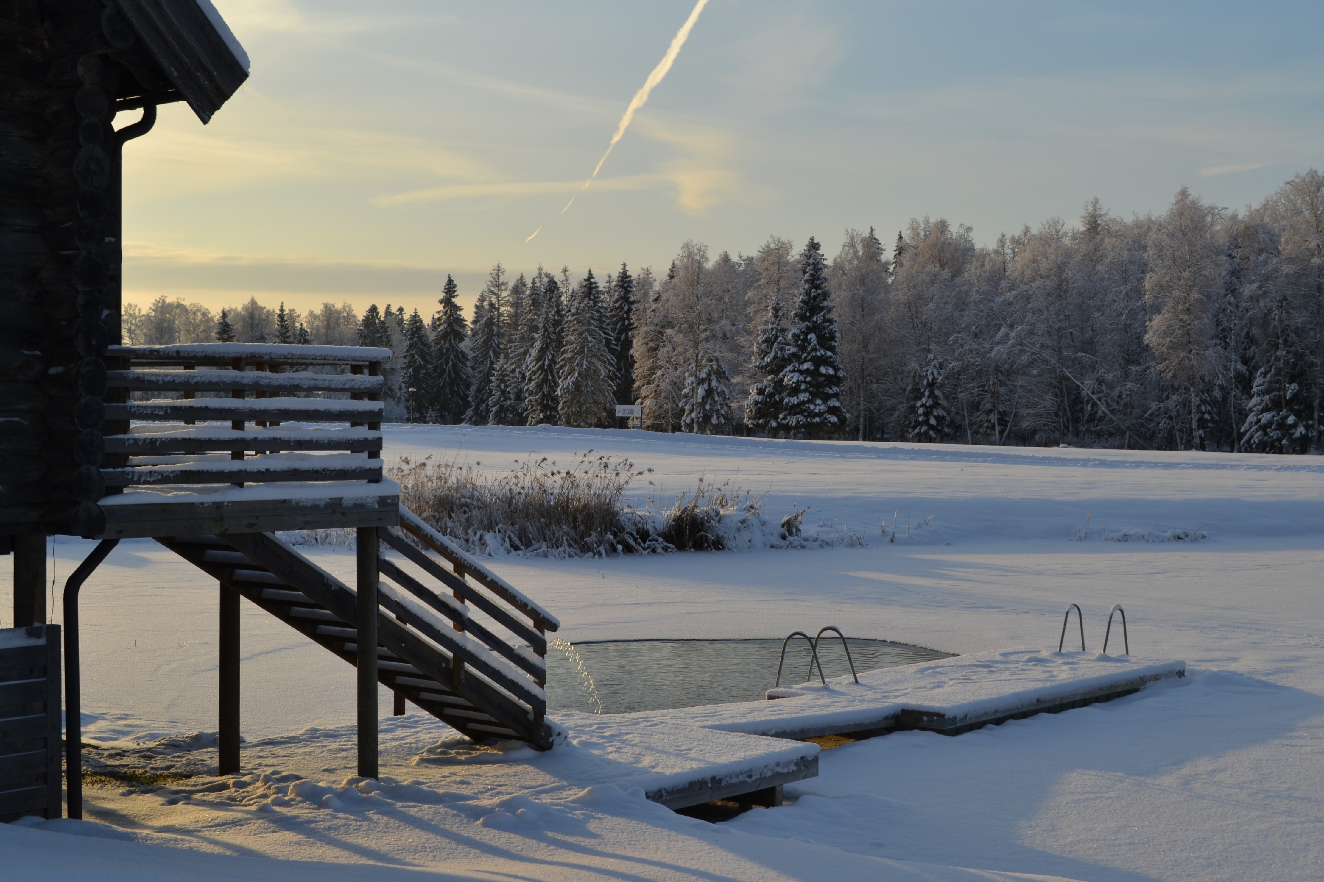 Sauna House with a Russian heater by lake Toosikannu