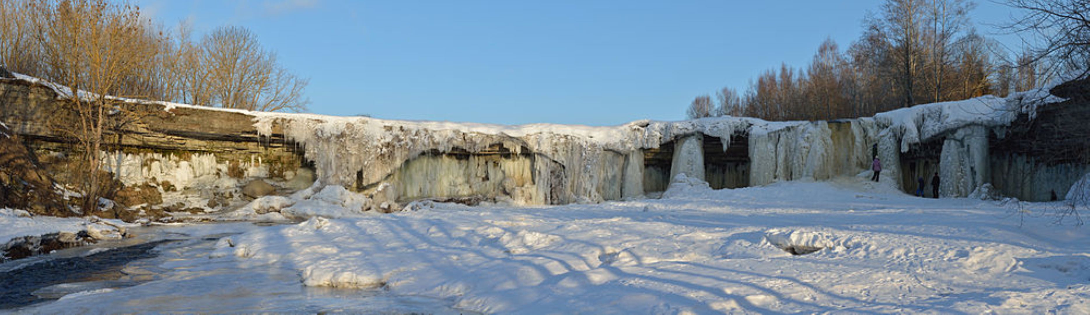 Jägala waterfall in winter