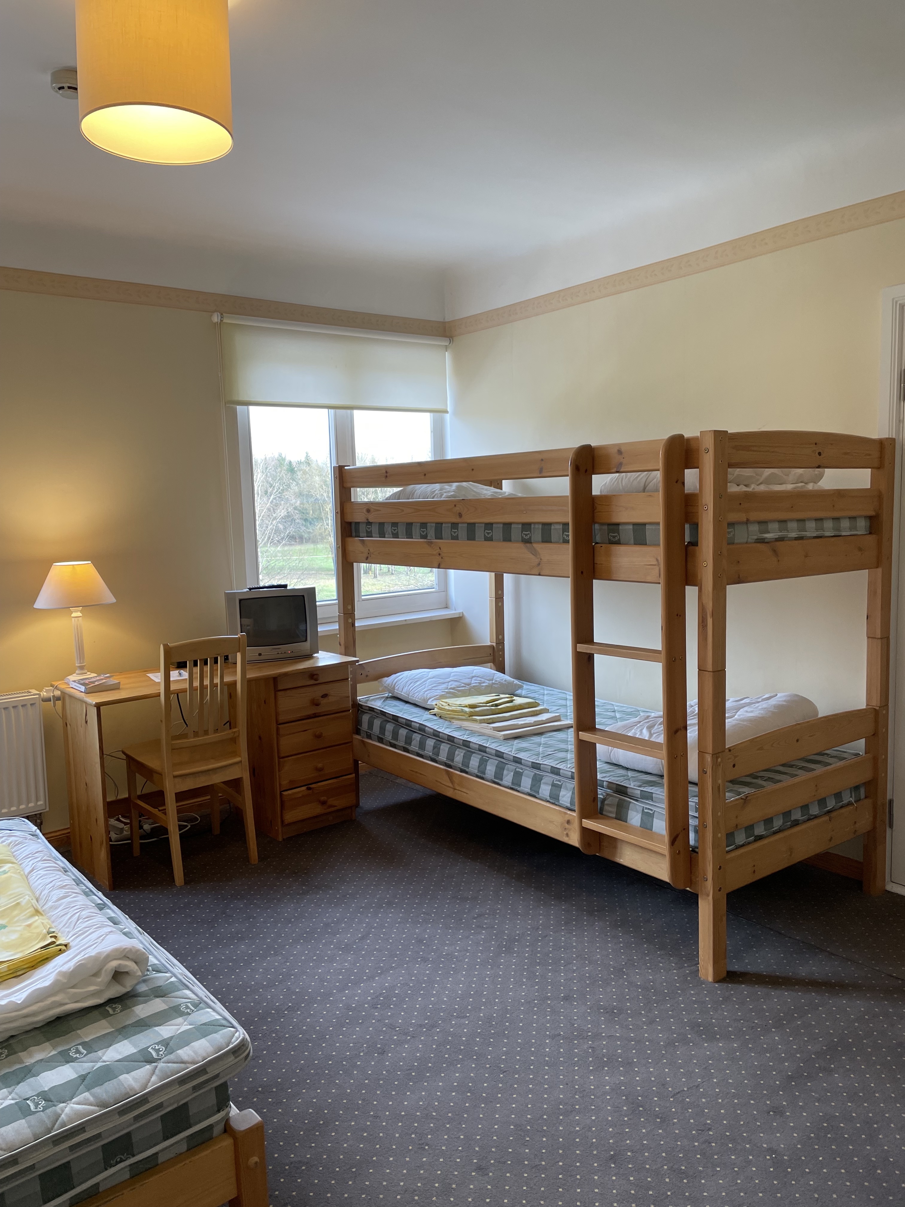 The bunk bed in the second-floor family room