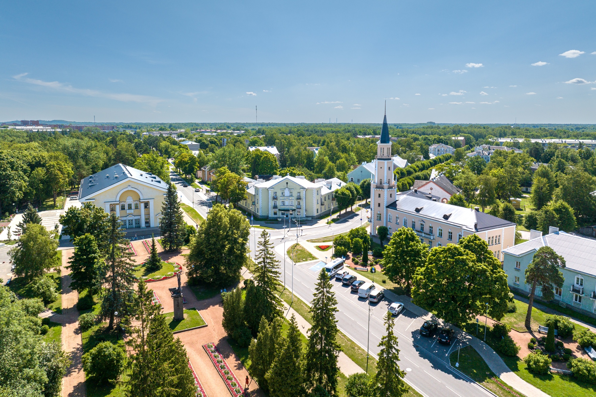 Sillamäe linnasüda õhust vaadatuna