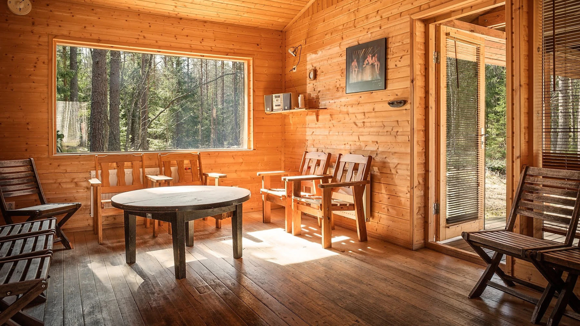 Pillapalu Forest Retreat sauna eesruum