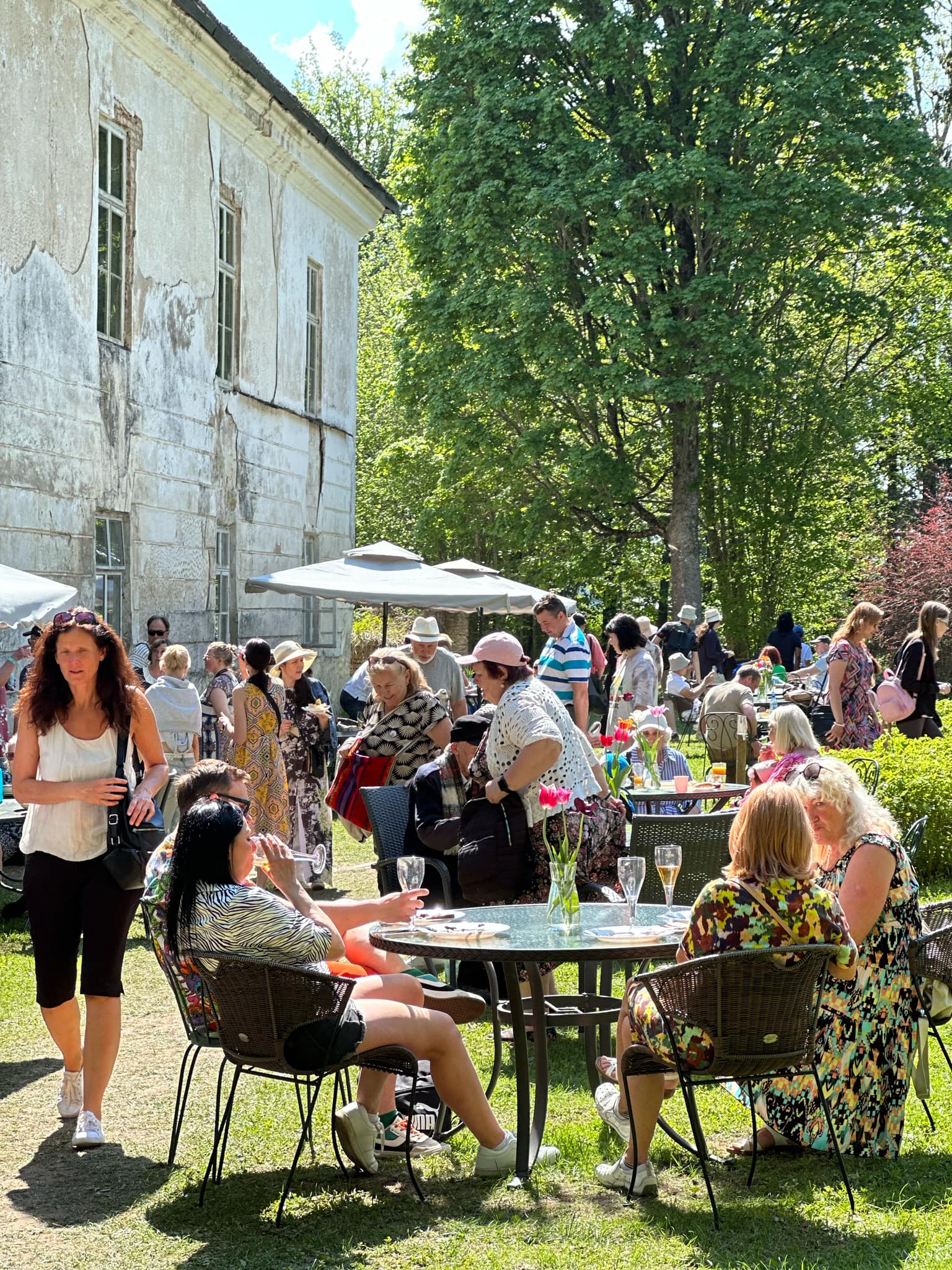 Café-Atmosphäre im Kirna Herrenhaus