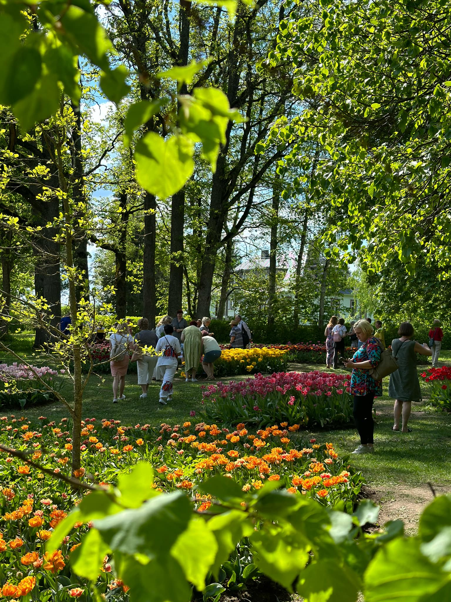 Wunderschöner Garten des Kirna Herrenhauses