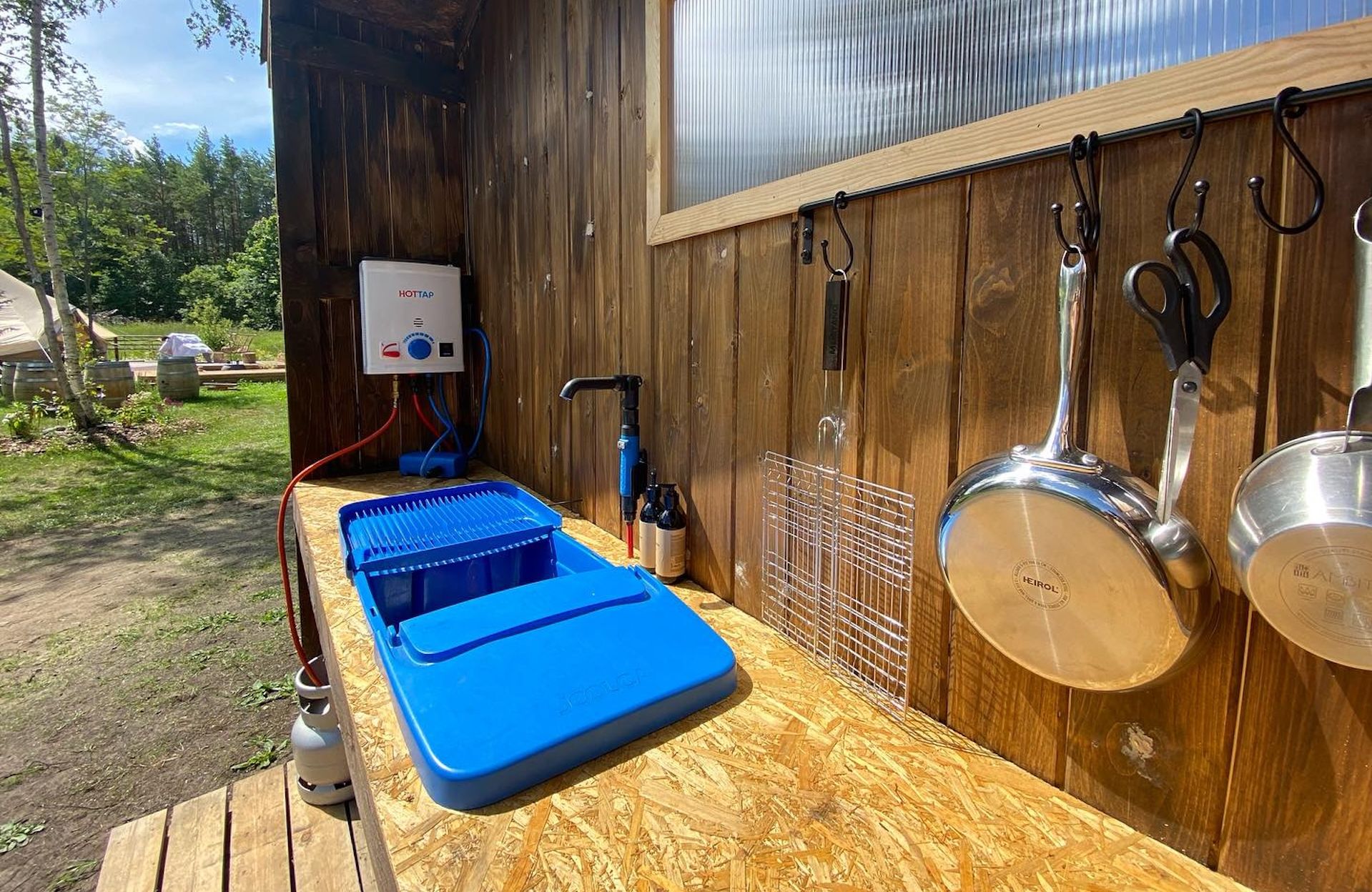 Eco Retreat glämpingu väliköök