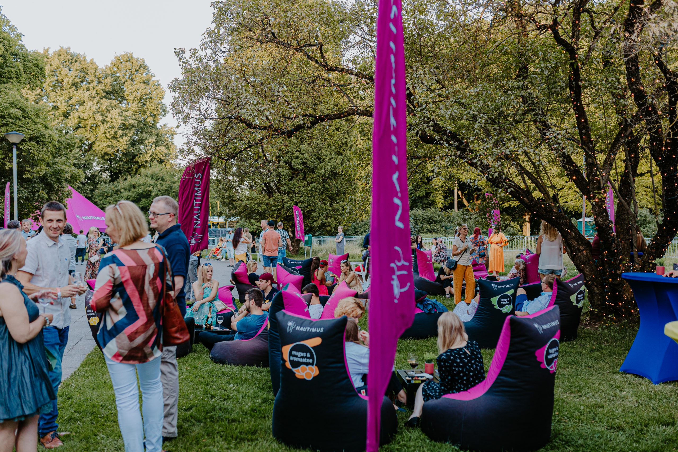 Weinbereich auf dem Food- und Weinfestival Tartu