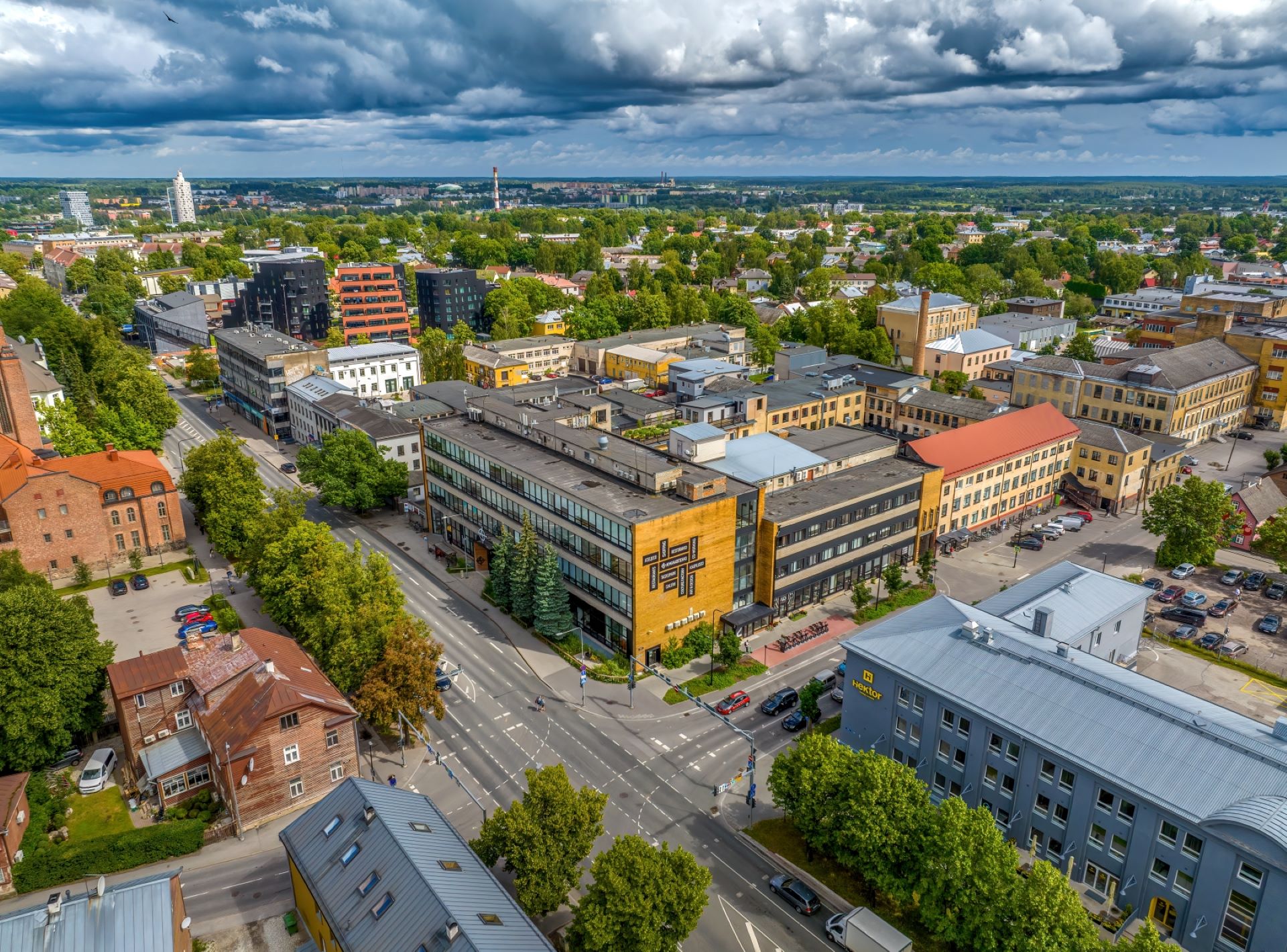 Tartu Riia tänav, Aparaaditehas, Kastani tänav