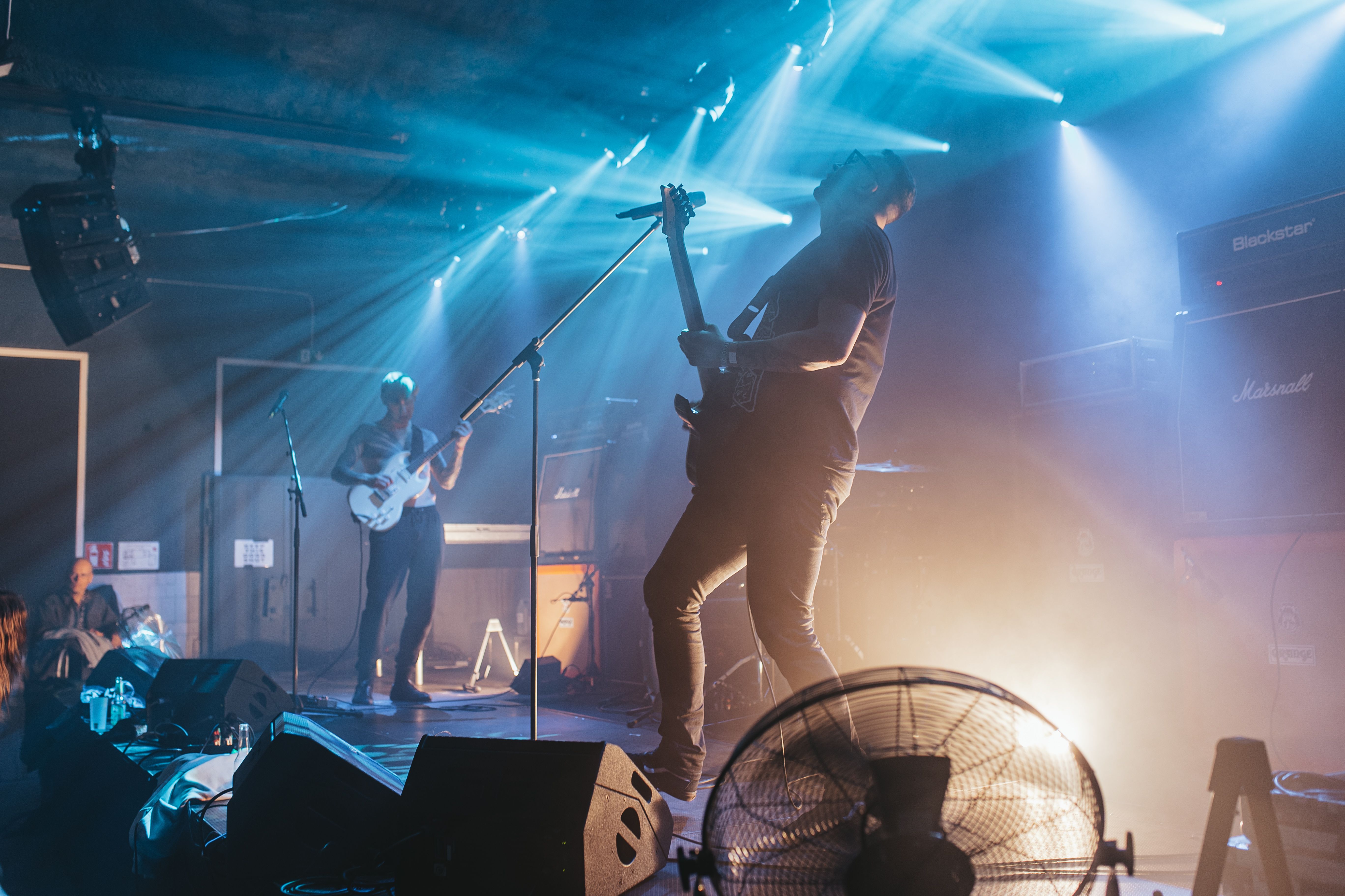 Men play guitar at Tallinn Paavli Factory