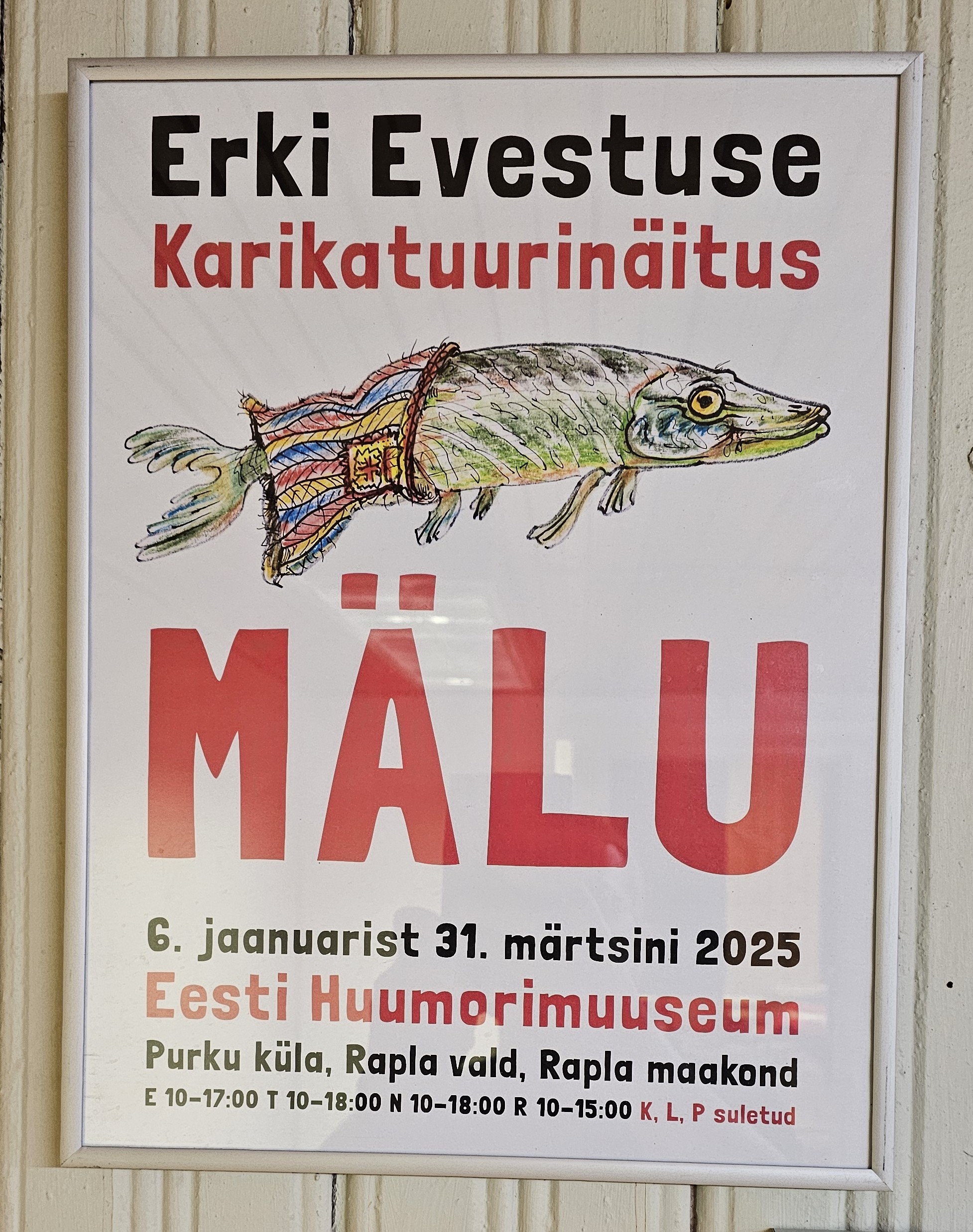 Erki Evestuse karikatuurinäitus "Haugi mälu"