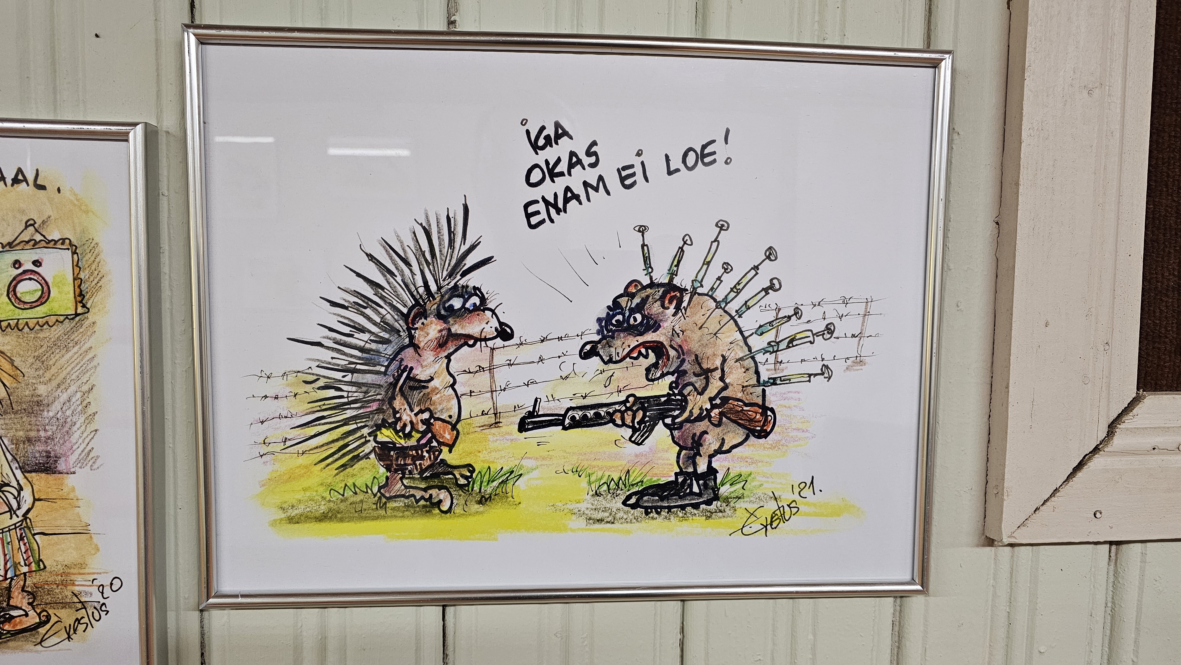 Erki Evestuse karikatuurinäitus "Haugi mälu"