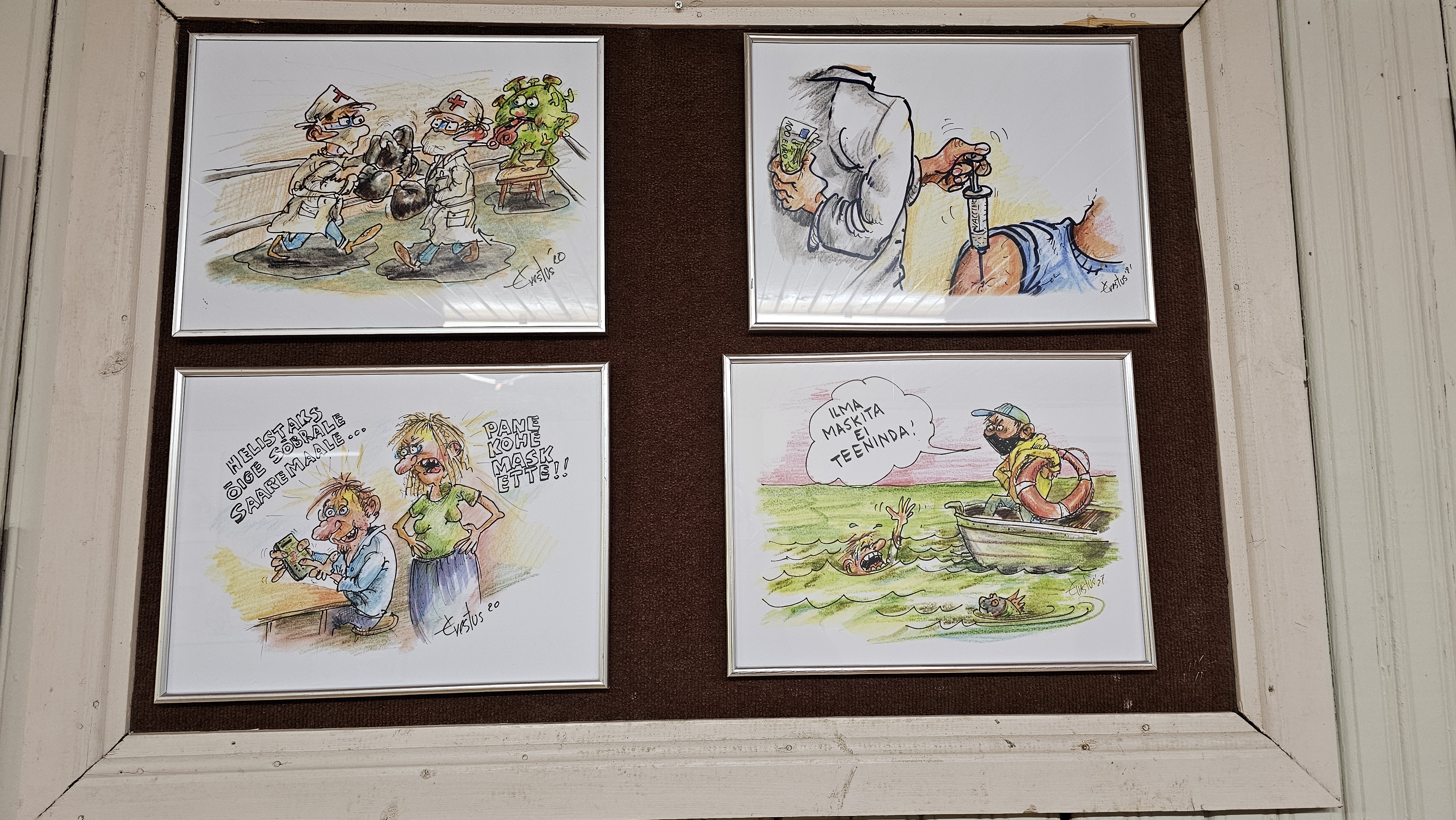 Erki Evestuse karikatuurinäitus "Haugi mälu"