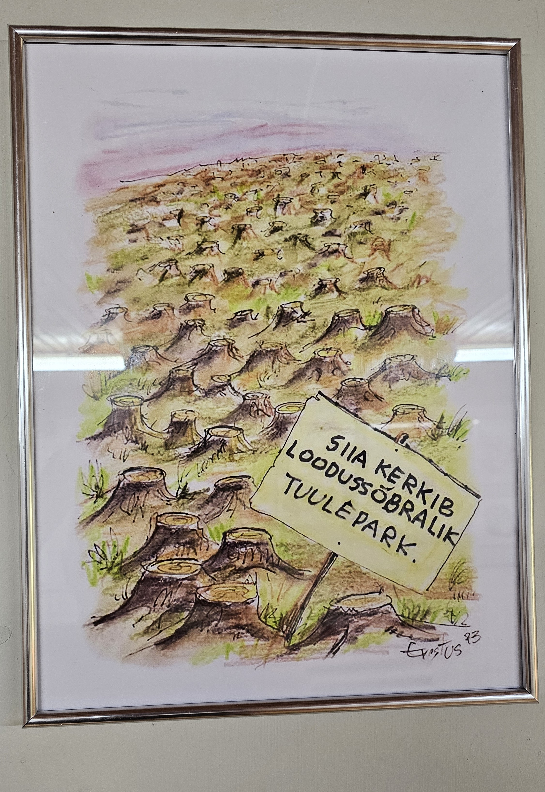 Erki Evestuse karikatuurinäitus "Haugi mälu"