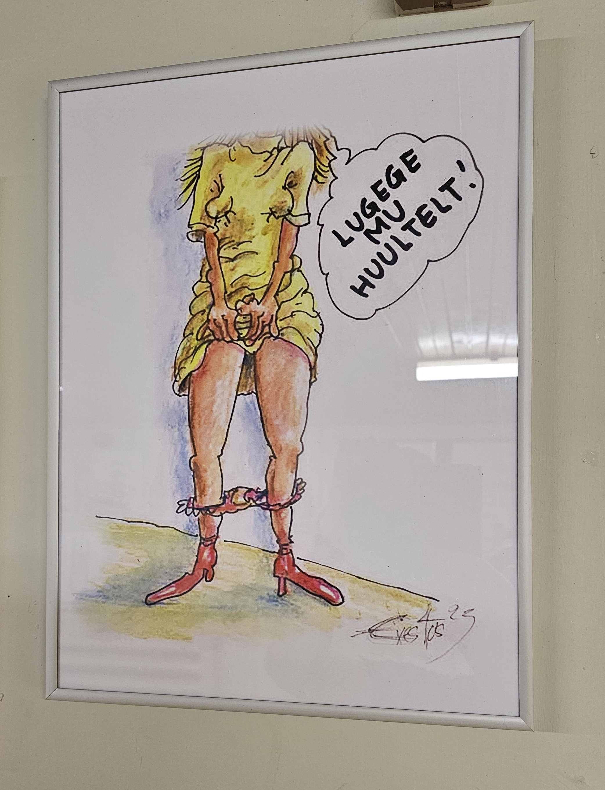 Erki Evestuse karikatuurinäitus "Haugi mälu"