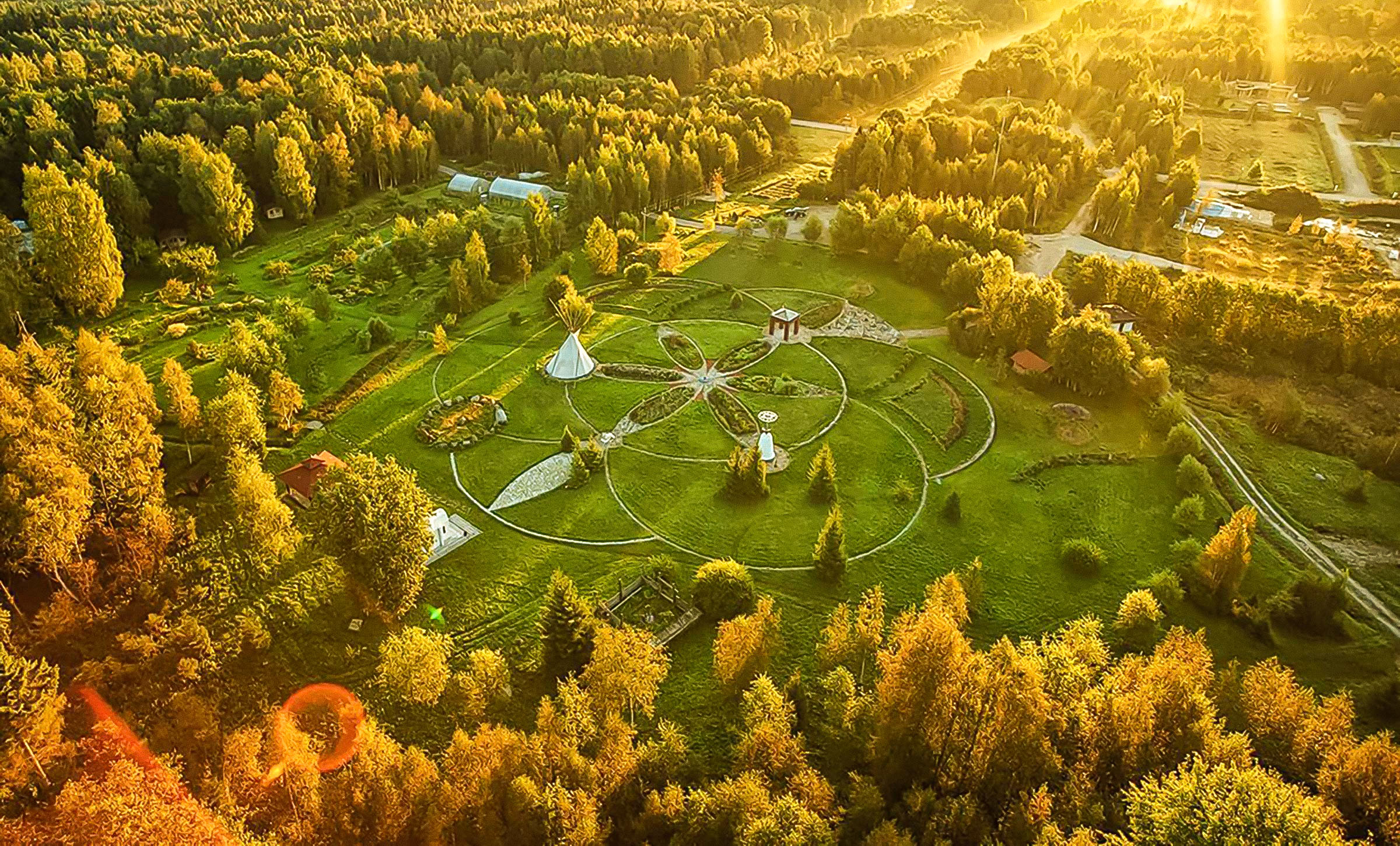 Lilleorun puisto syksyn väreissä