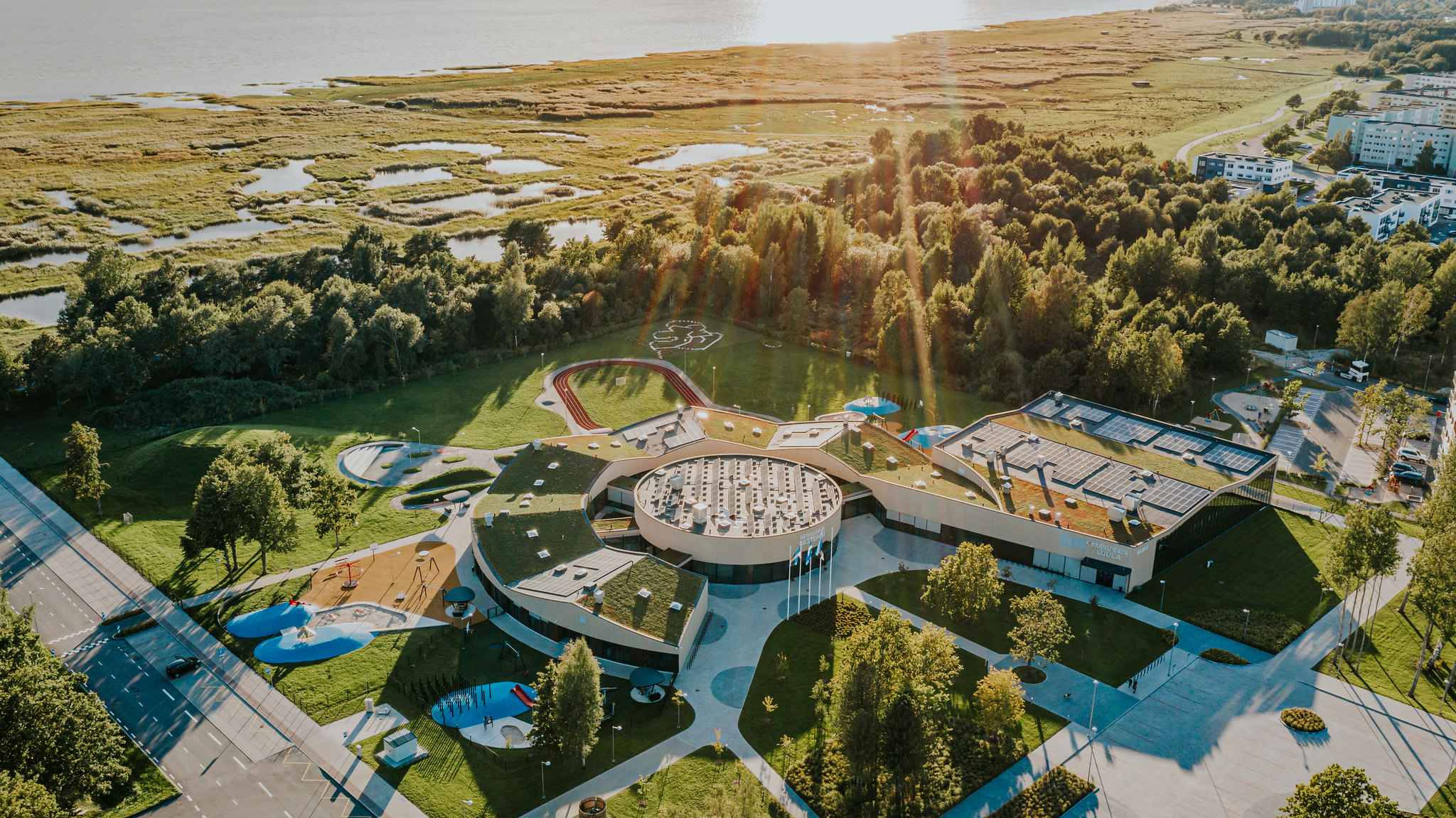 Pärnu Raja ujula aerofoto