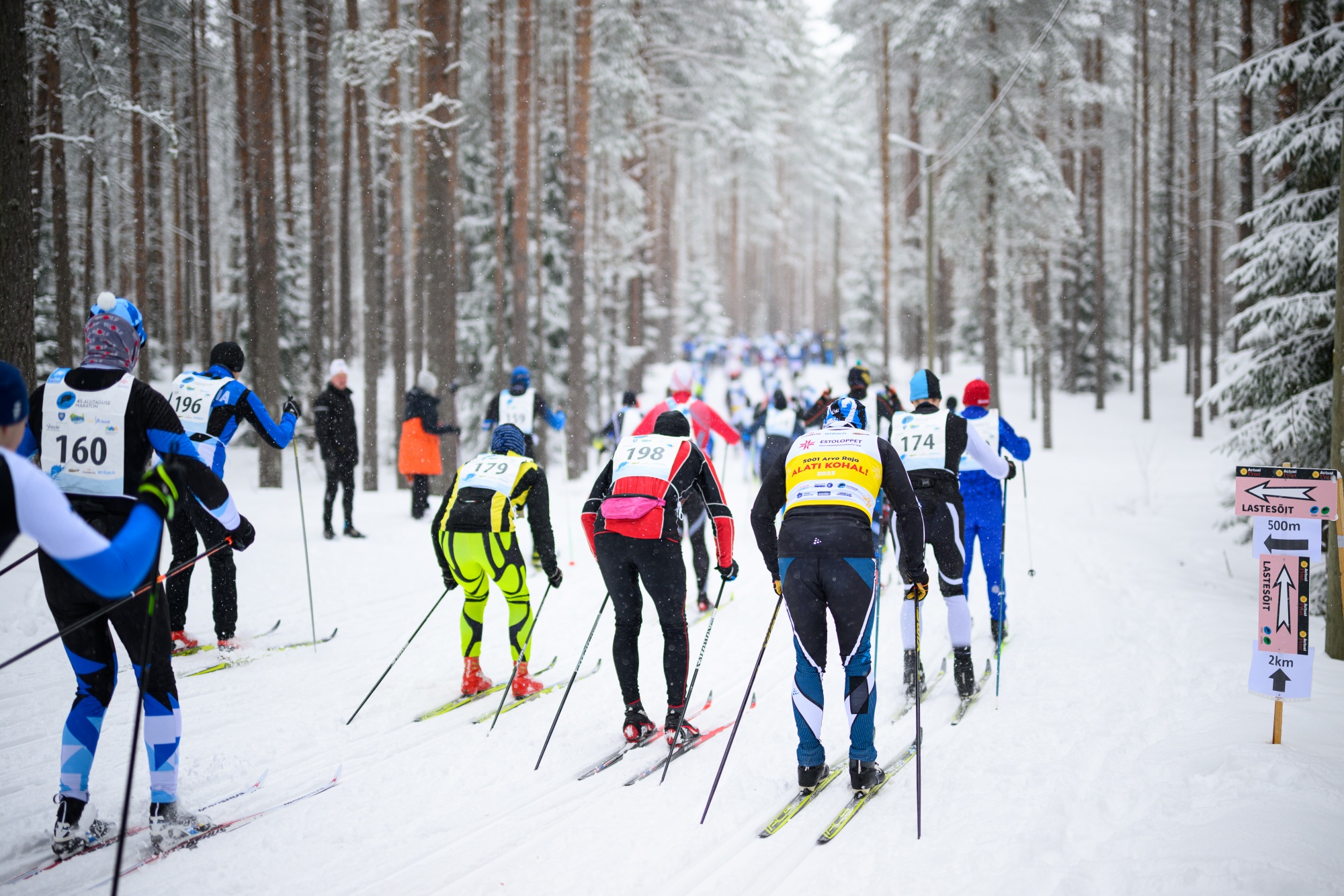 Alutaguse Tervisespordikeskuses maratoni suusatajad