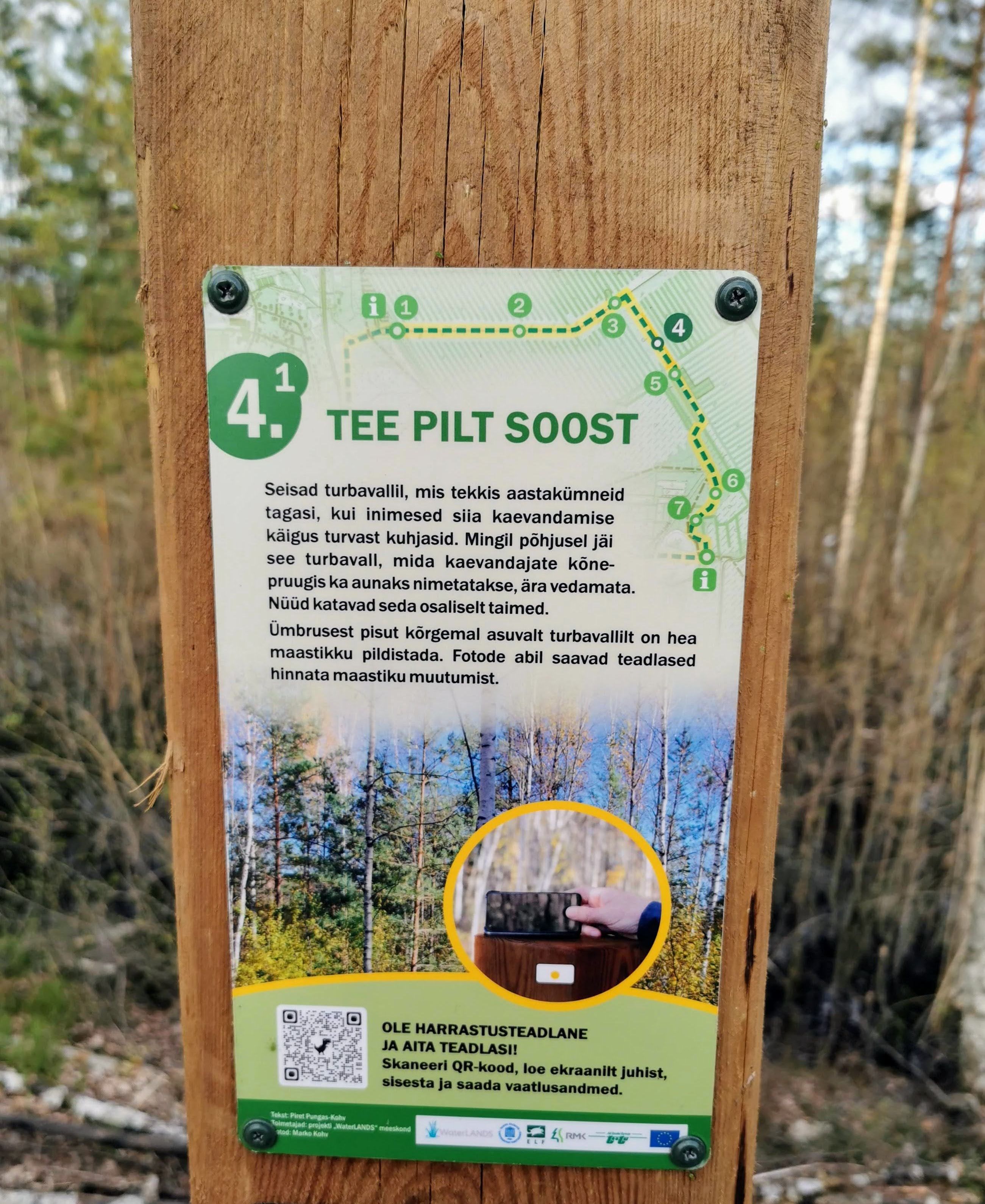 Saiasoo matkaraja infotahvlid QR-koodidega