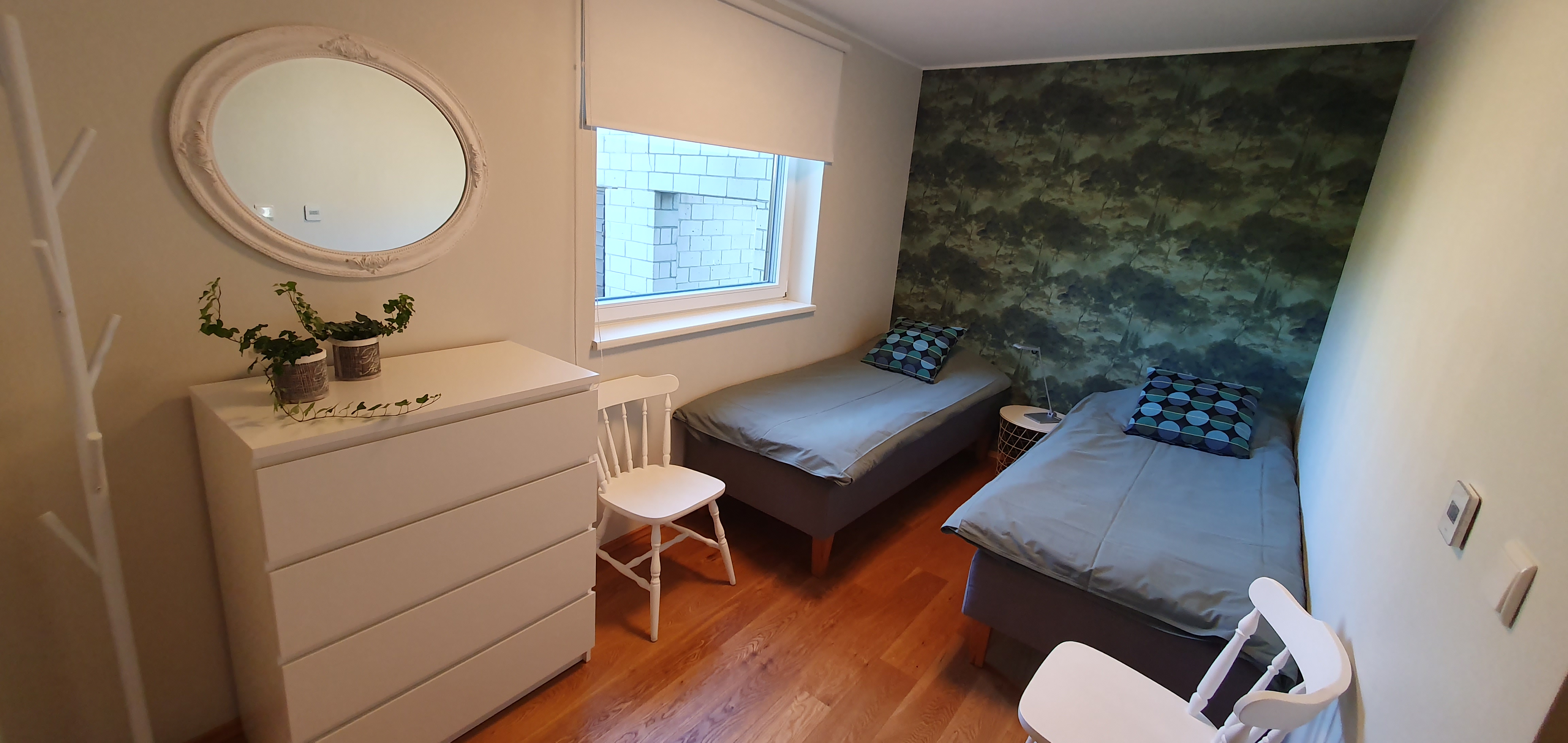 Magamistuba kahe eraldi voodiga