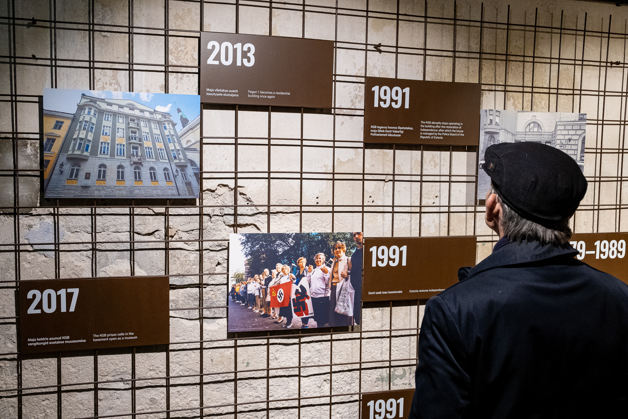 KGB vangikongide püsinäituse vaade