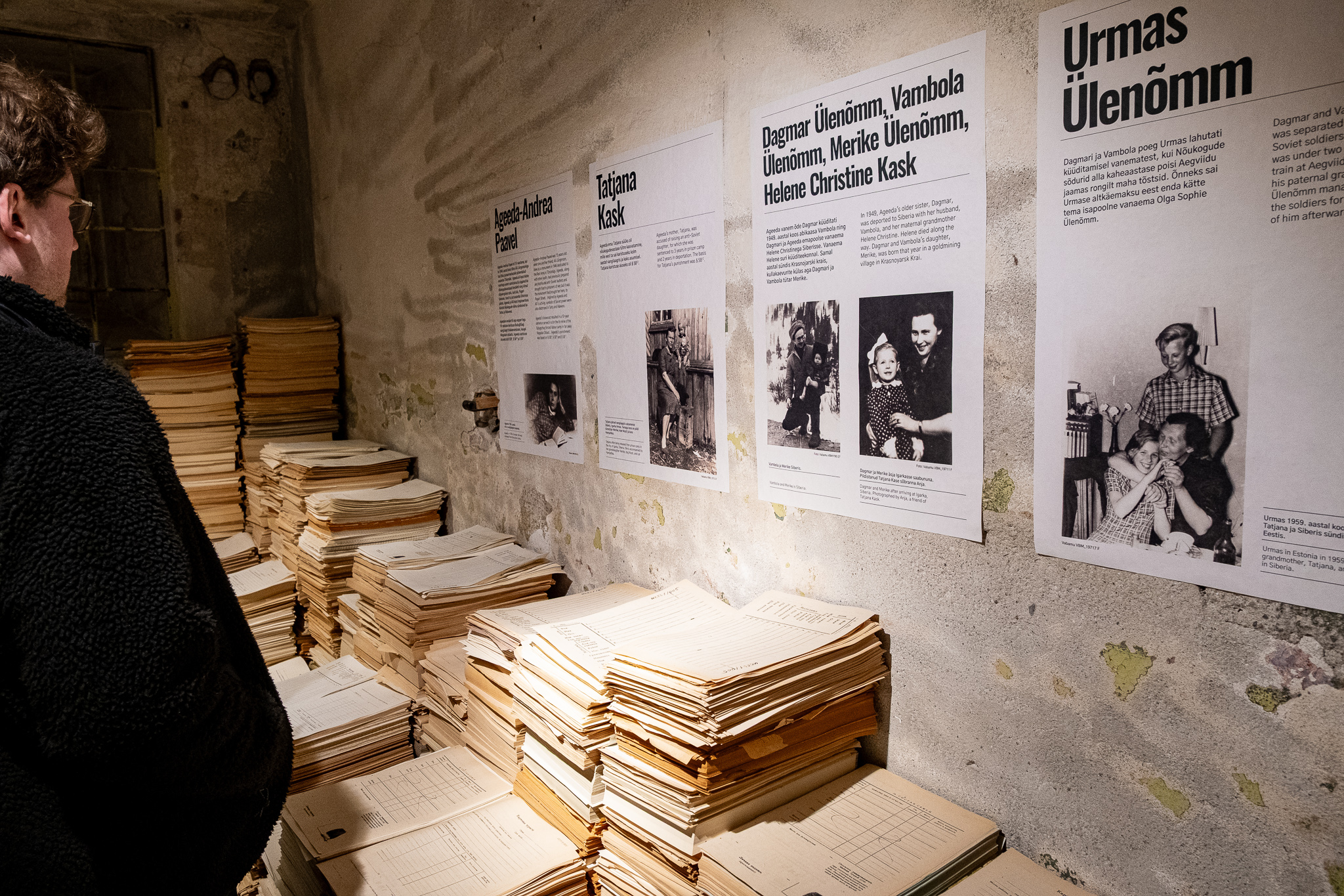 KGB vangikongide püsinäituse vaade