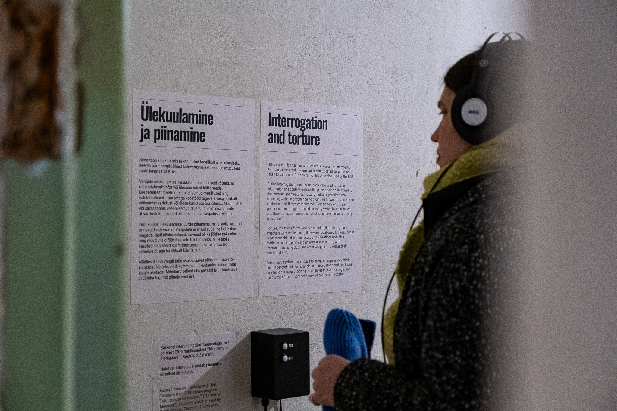 KGB vangikongide püsinäituse vaade