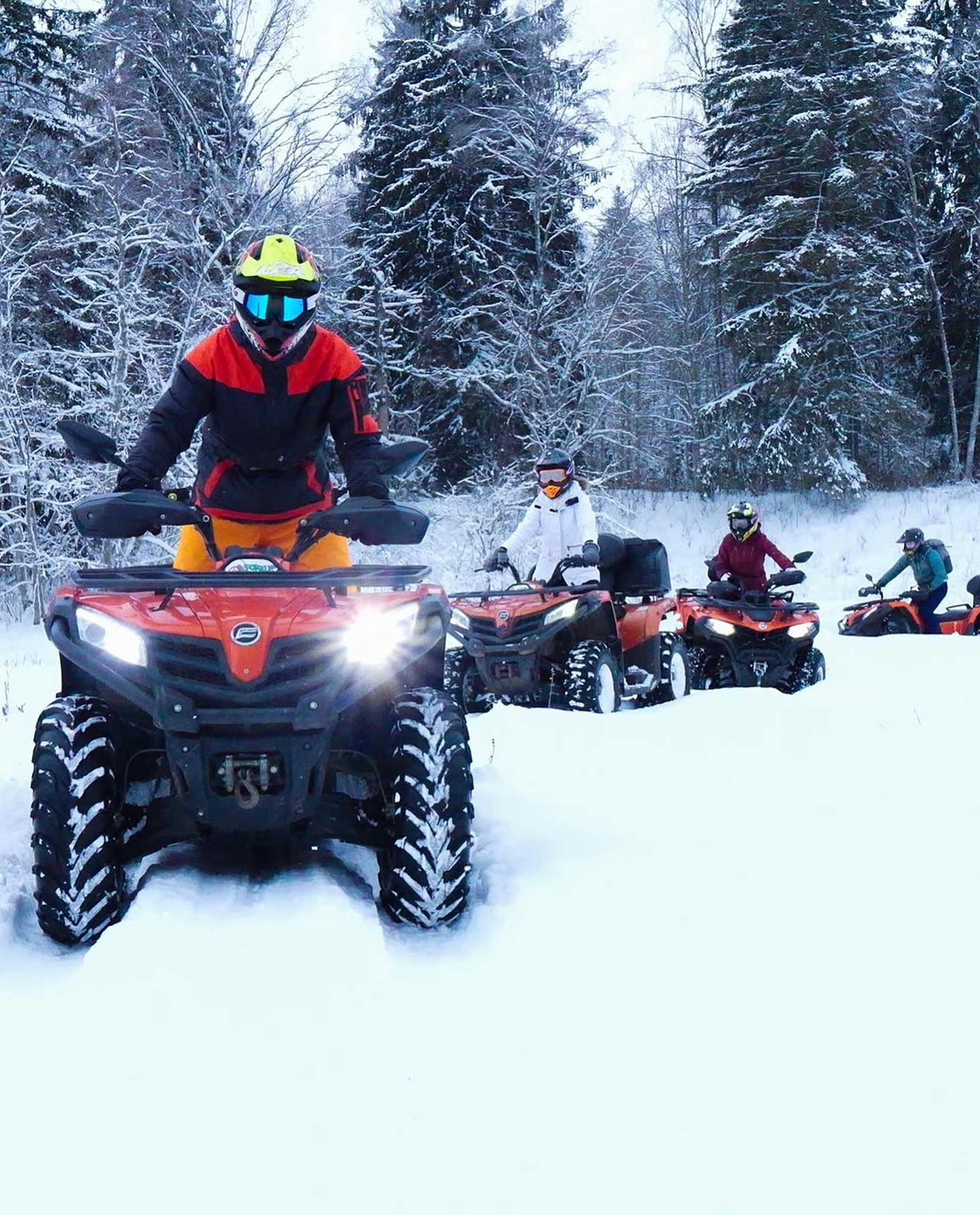 ATV safari Oxforelli Puhkekeskuses talvel