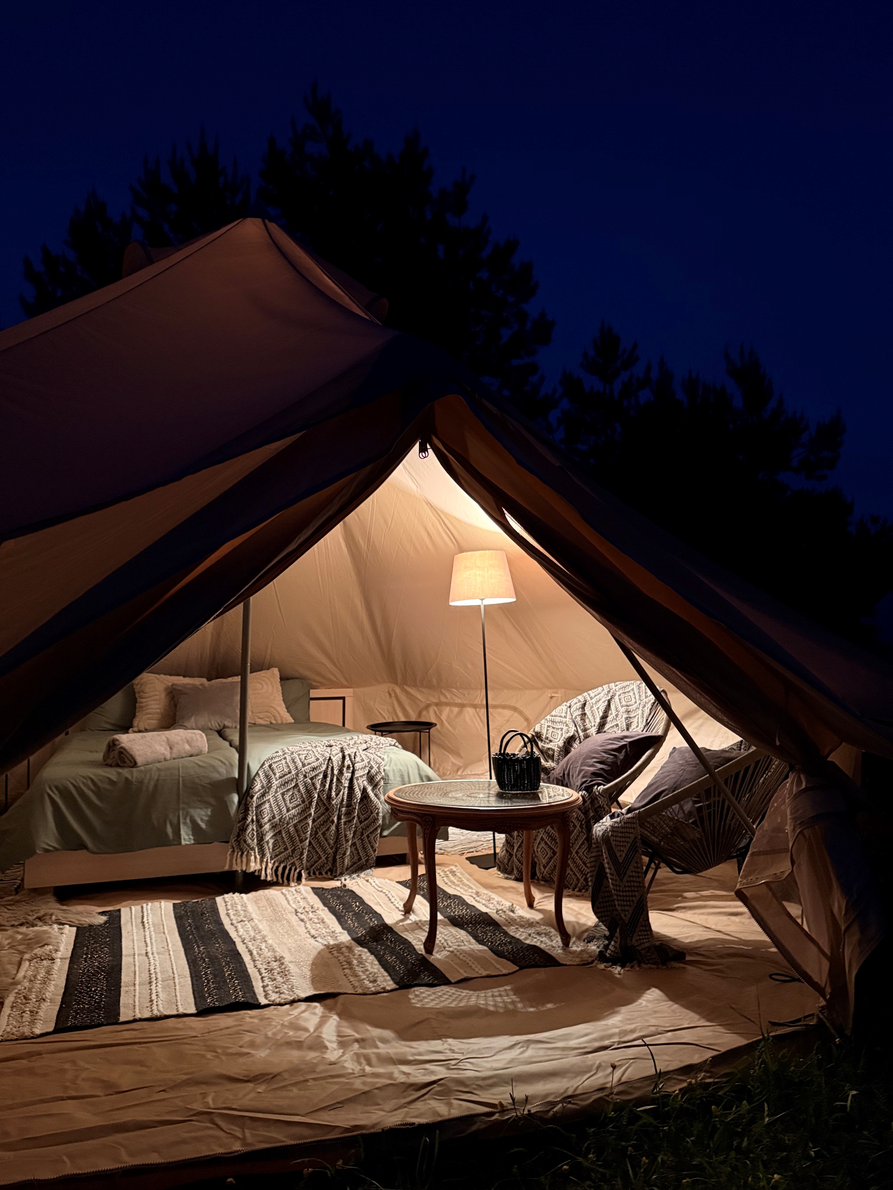 Tent #1 at night