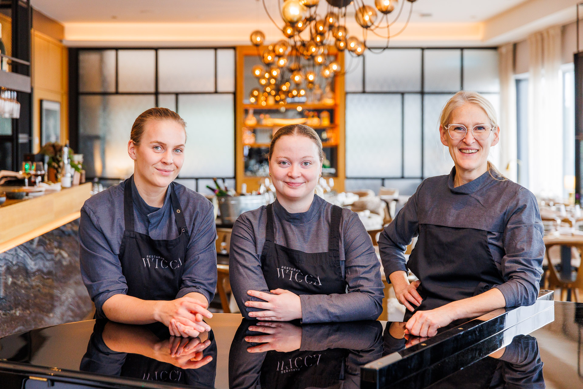 Restaurant Wicca head chef and sous chefs