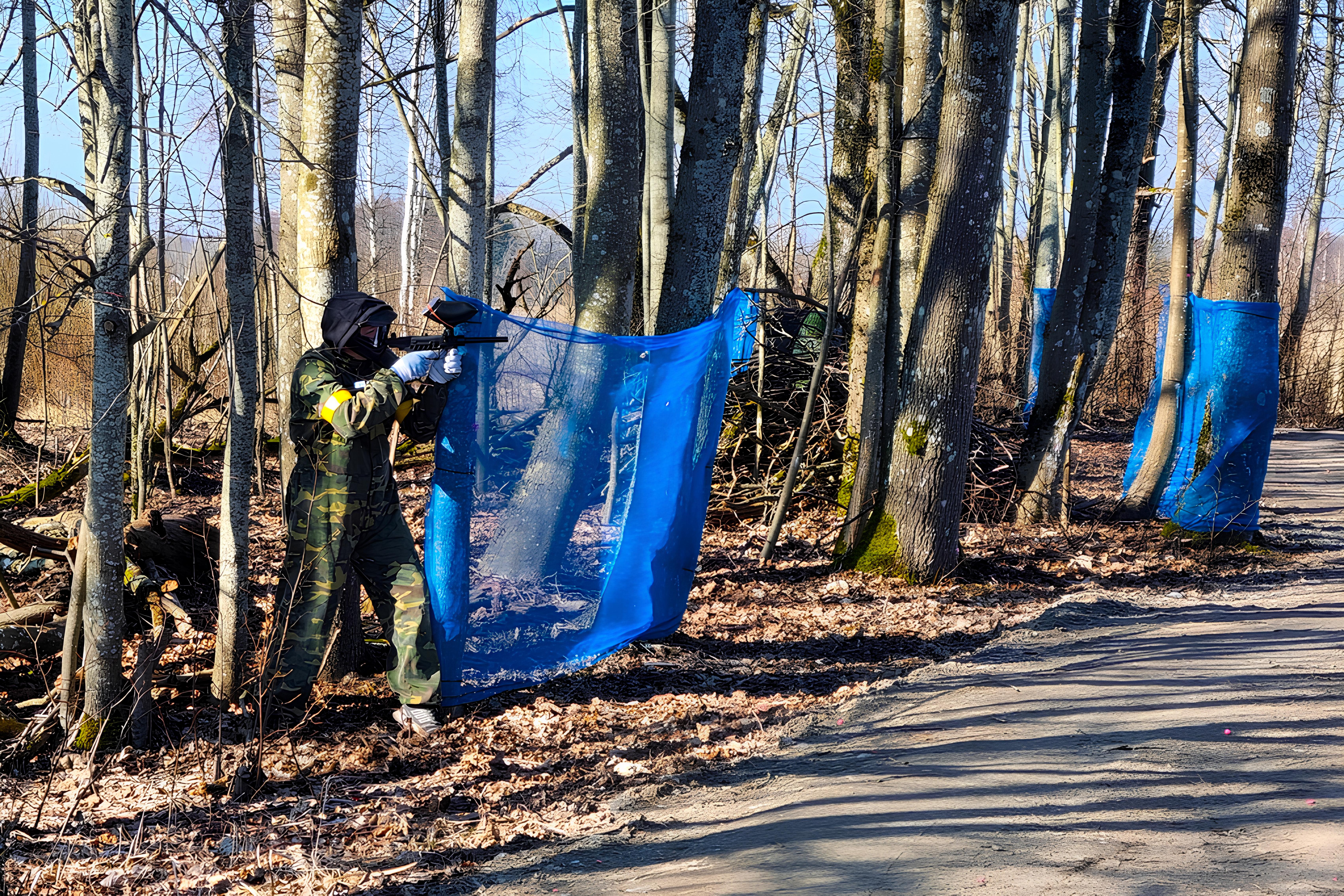 Varitsuses Pärnumaa paintballi platsil
