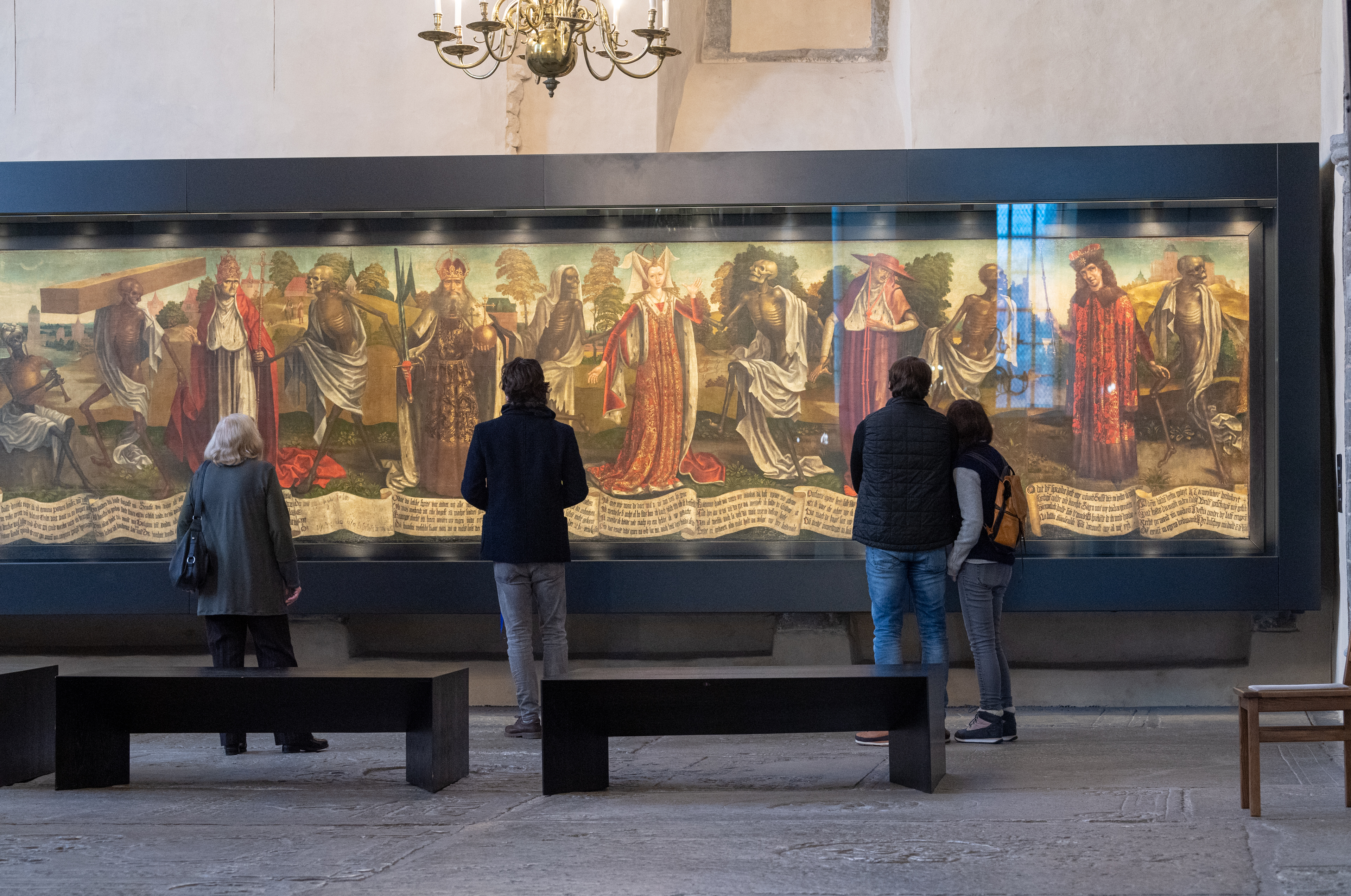 Bernt Notke "Kuolemantanssi" 15. vuosisadan lopusta Nigulistessa.