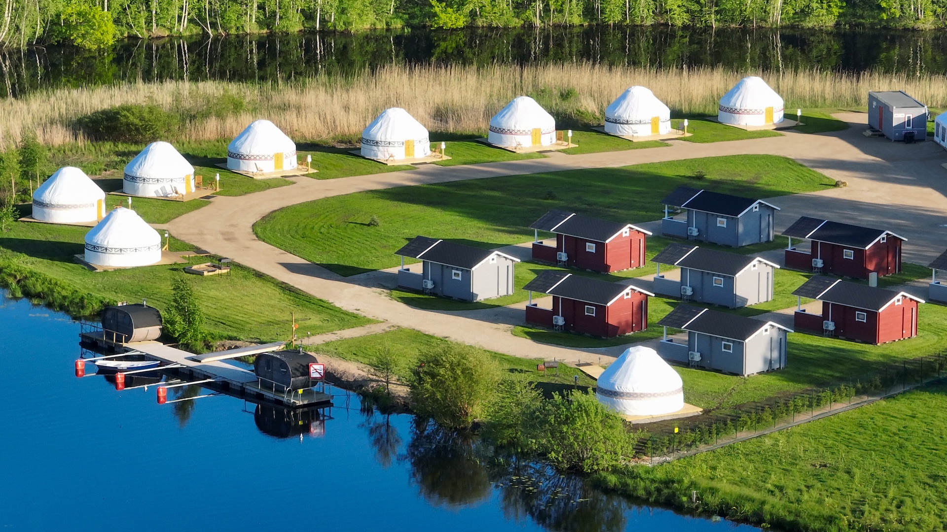 Jõekääru Puhkekeskus vaade territooriumile