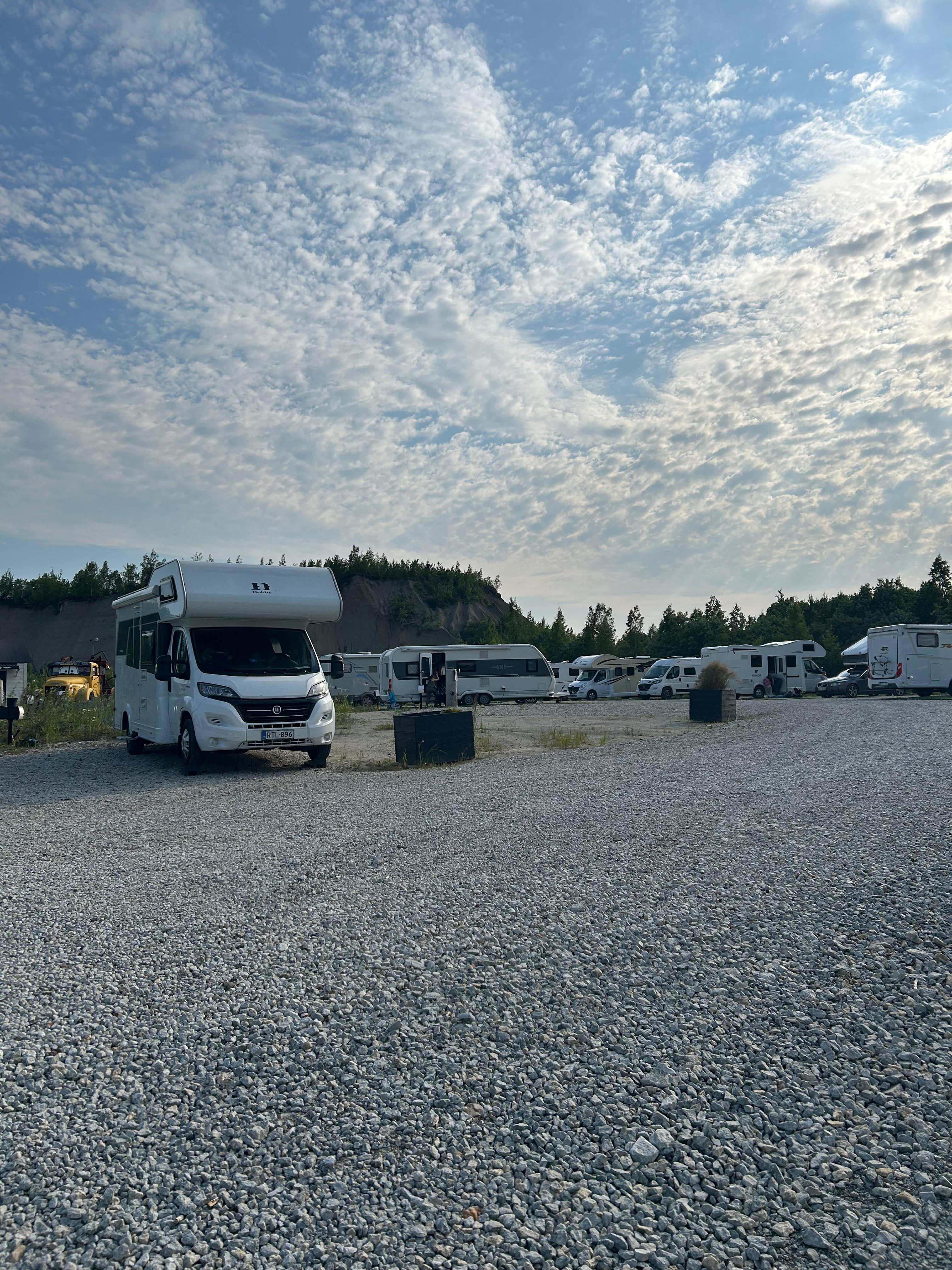 Rummu Caravan Park parking lot